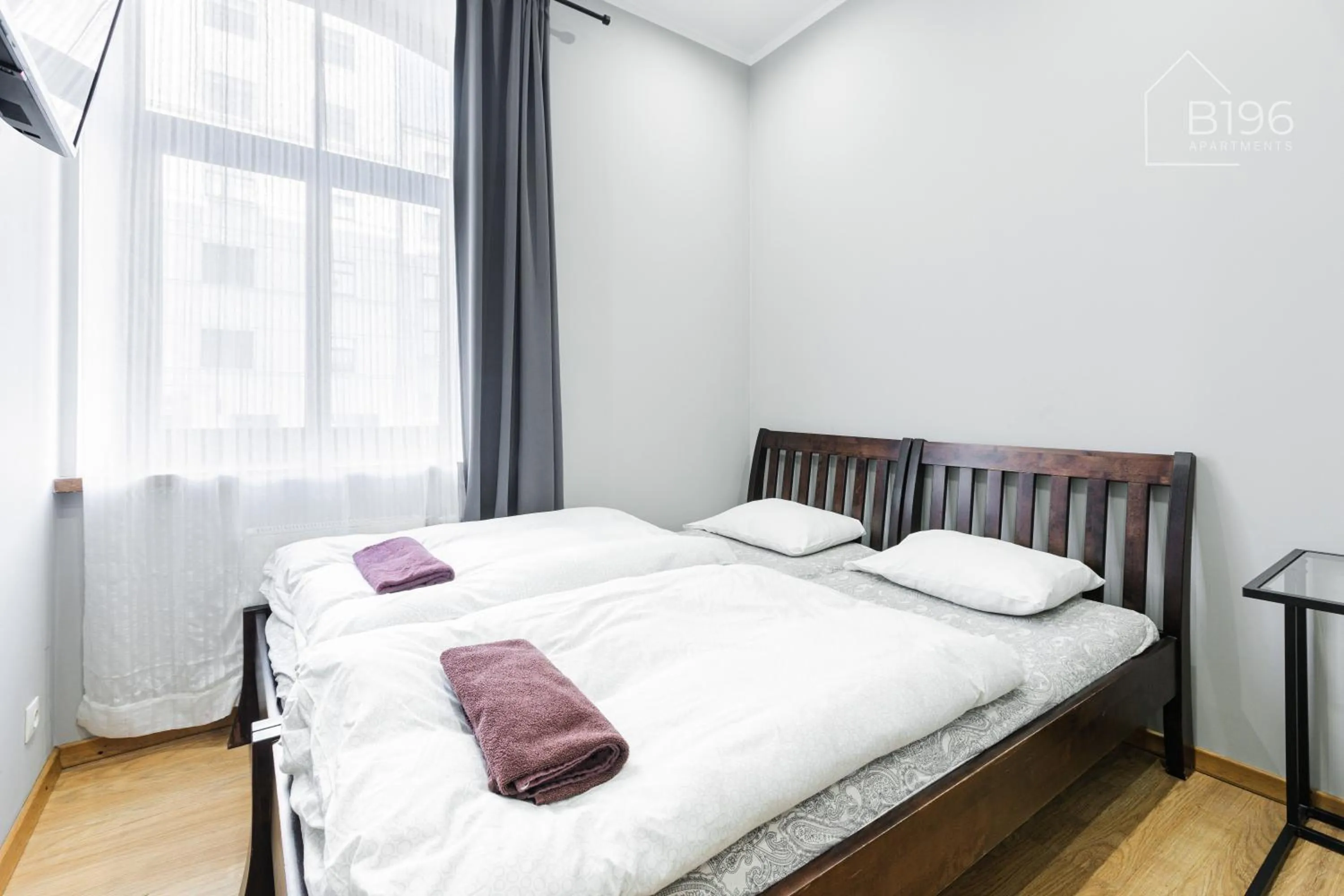 Bed in ApartHotel Riga