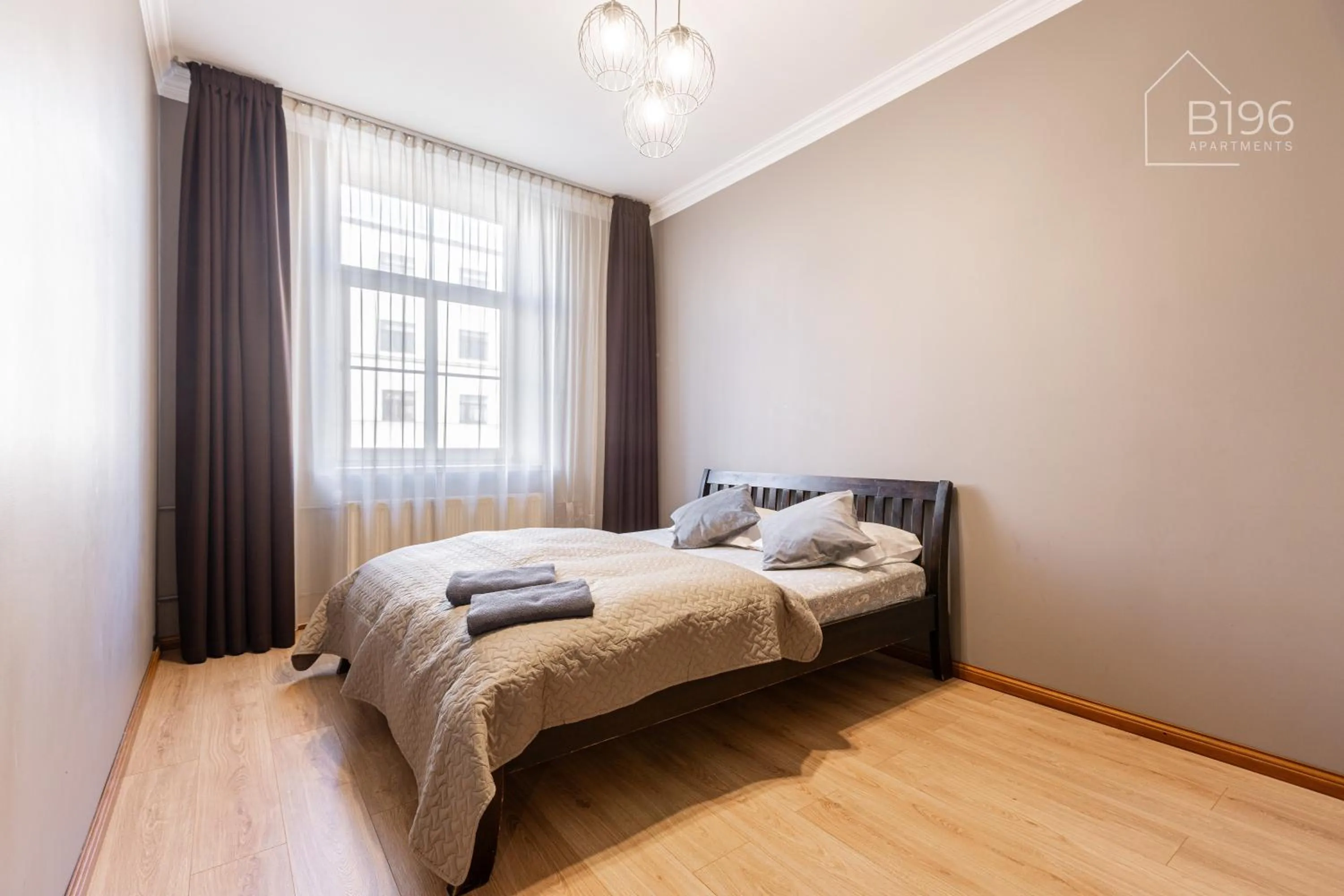 Bed in ApartHotel Riga