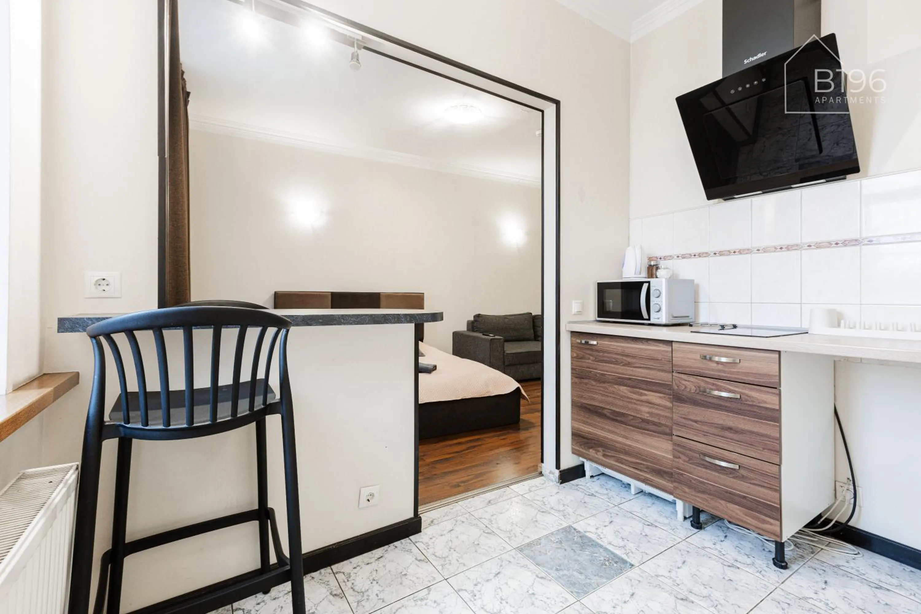 Bed in ApartHotel Riga