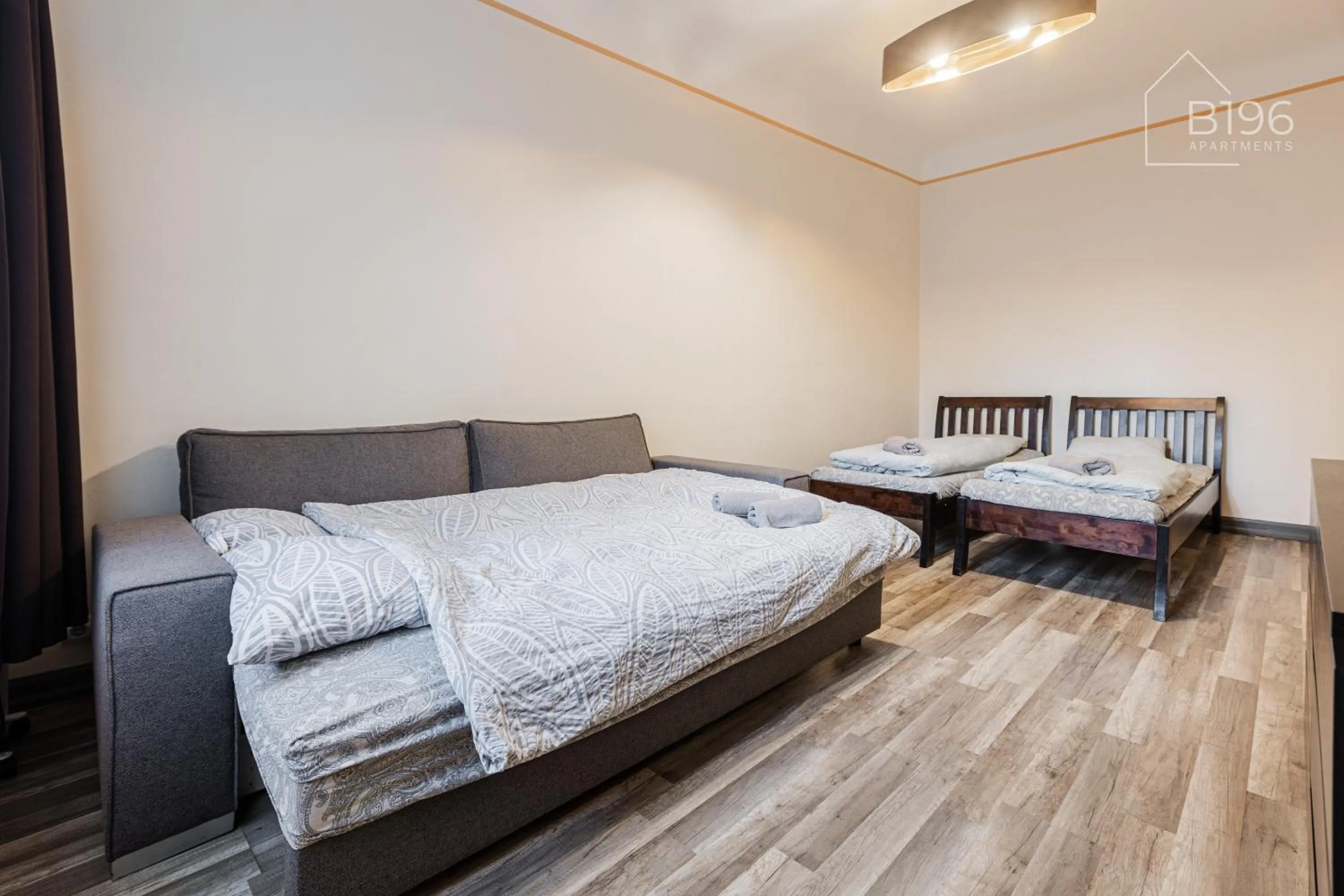 Bed in ApartHotel Riga