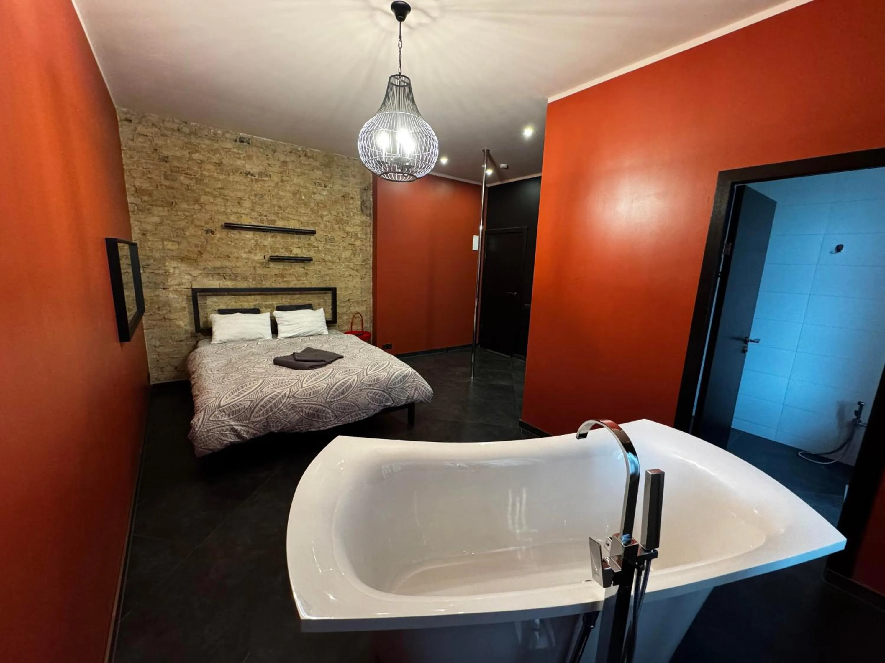 Bed in ApartHotel Riga