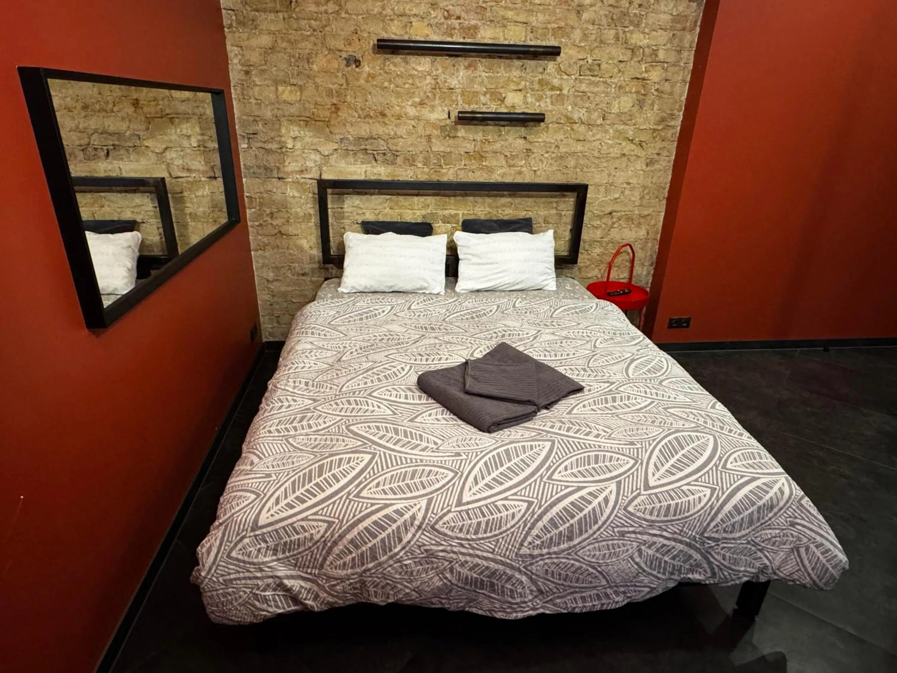 Bed in ApartHotel Riga