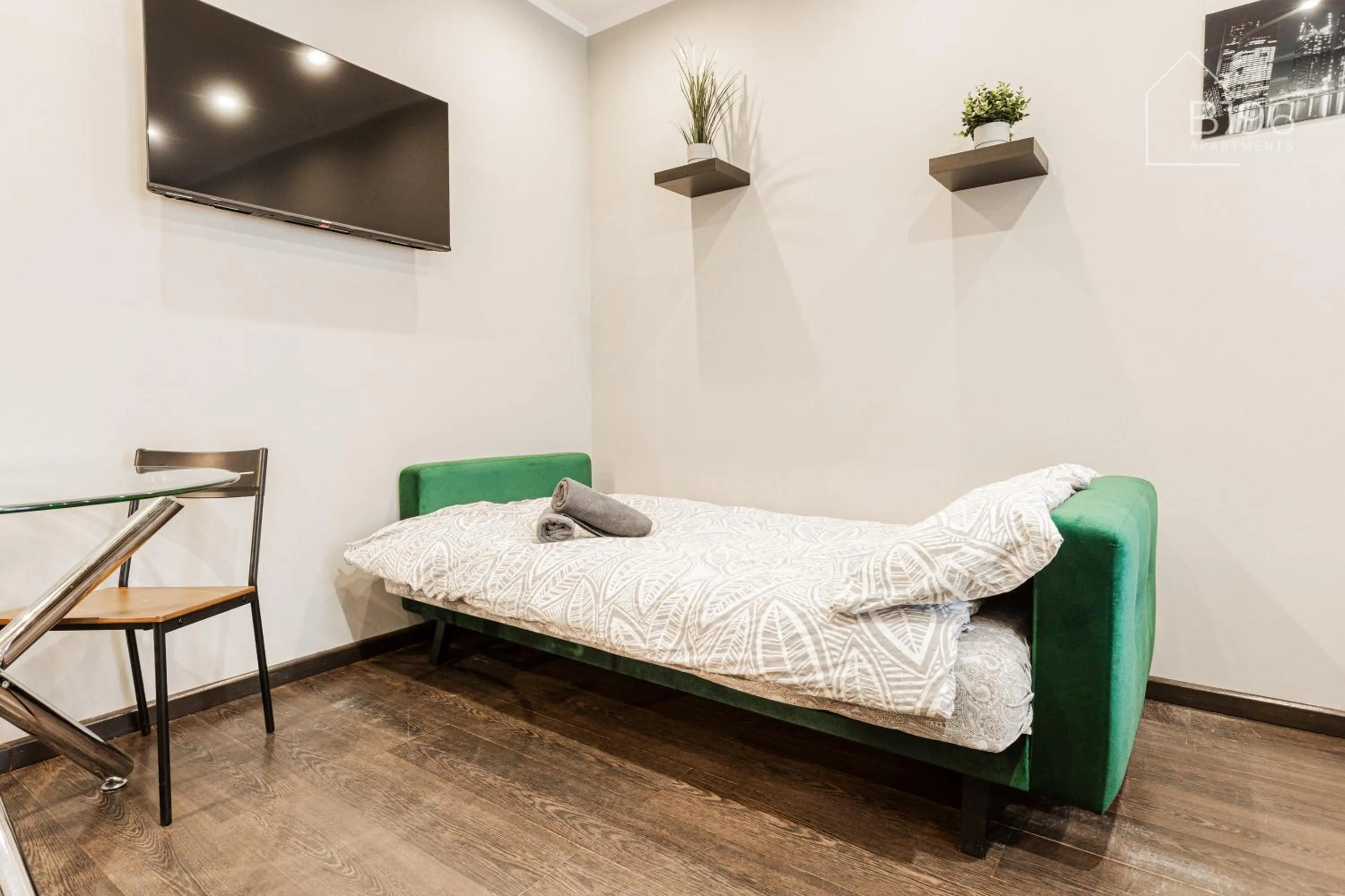 Bed in ApartHotel Riga