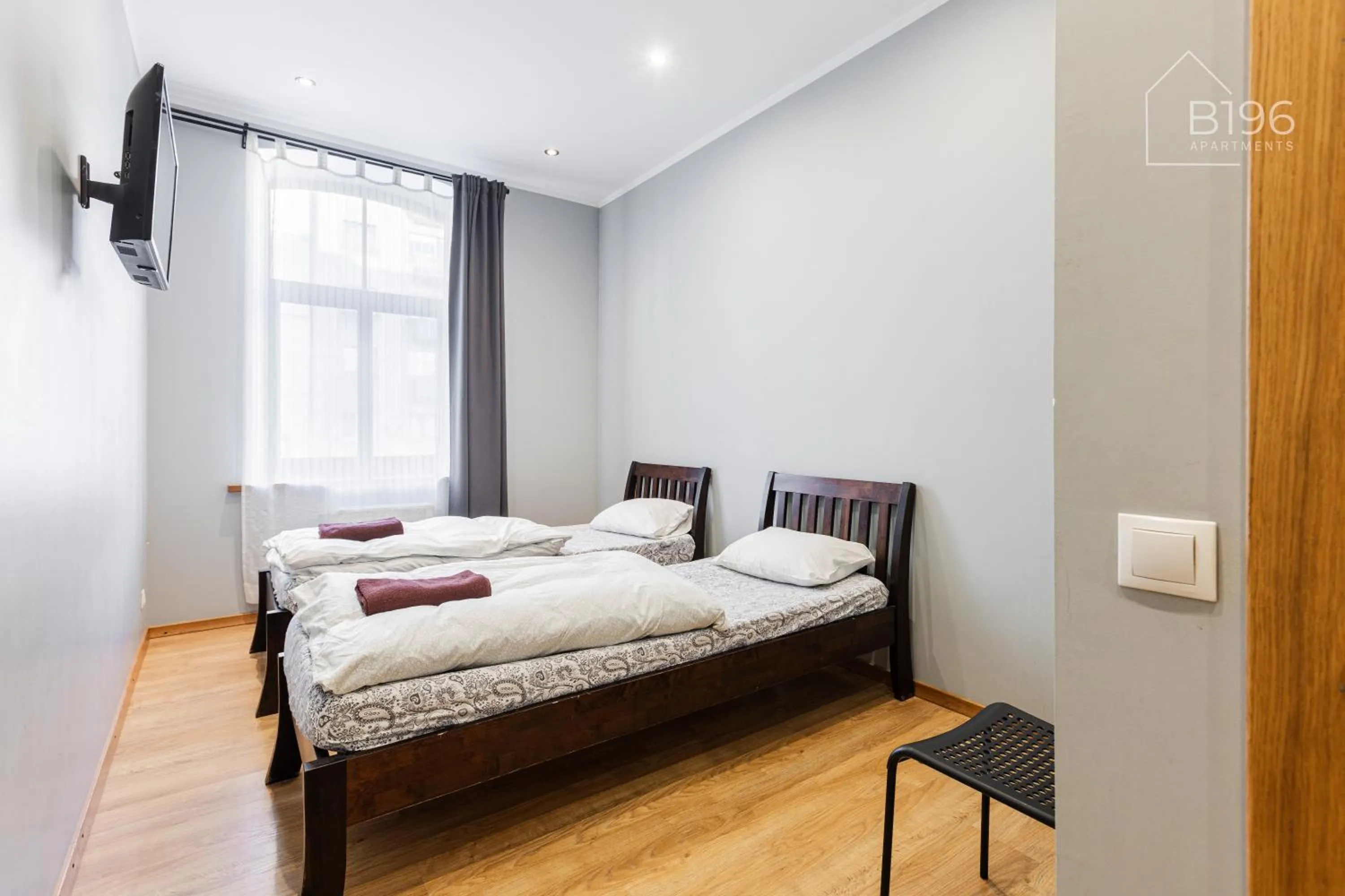 Photo of the whole room, Bed in ApartHotel Riga