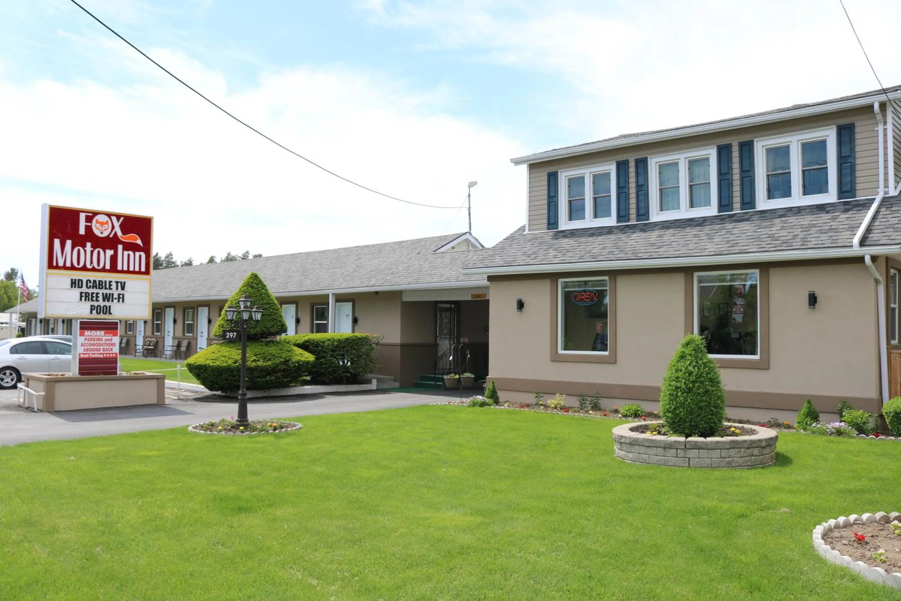 Property logo or sign in Fox Motor Inn