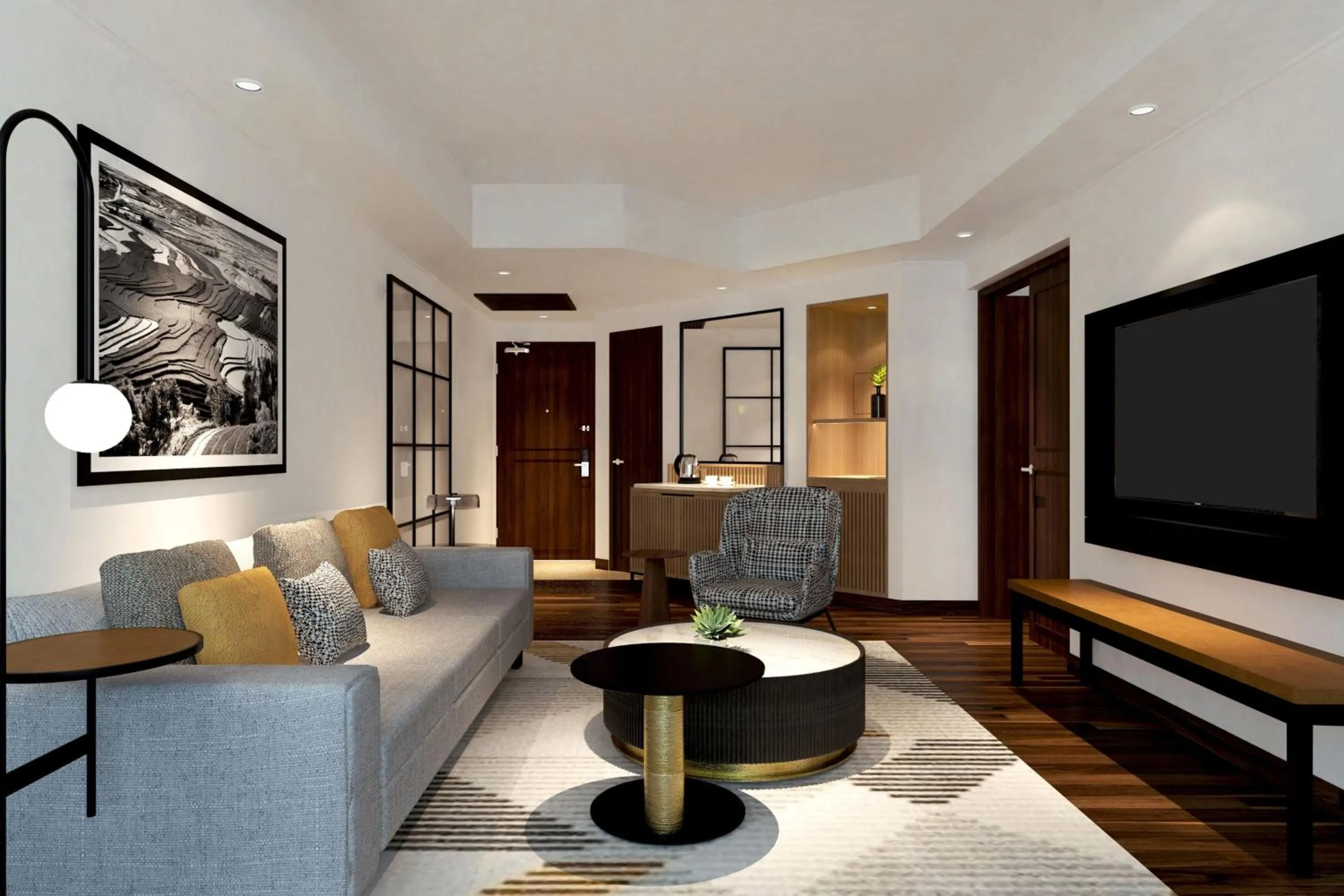 Living room in Sheraton Jakarta Soekarno Hatta Airport