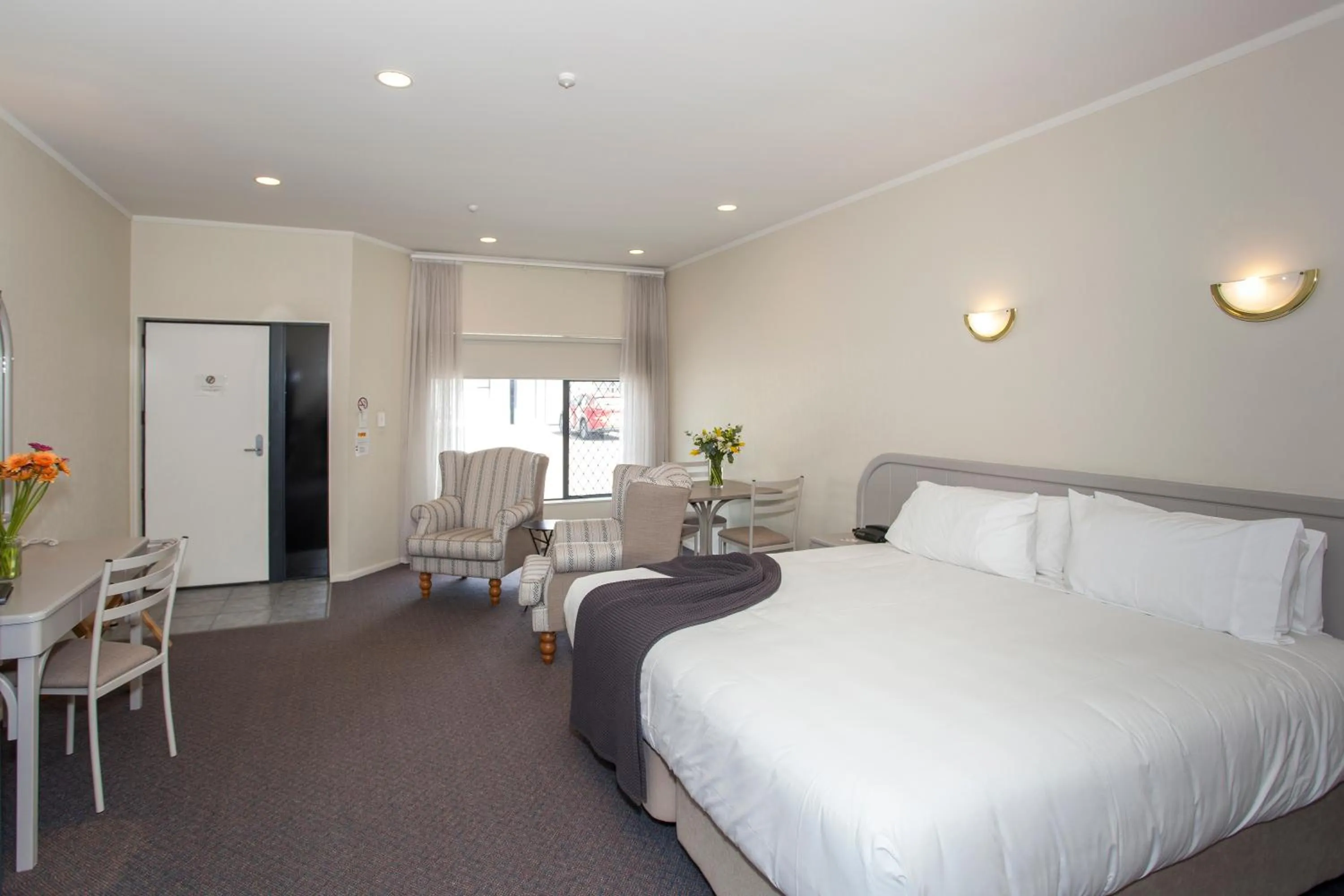 Bedroom, Bed in Te Mata Lodge