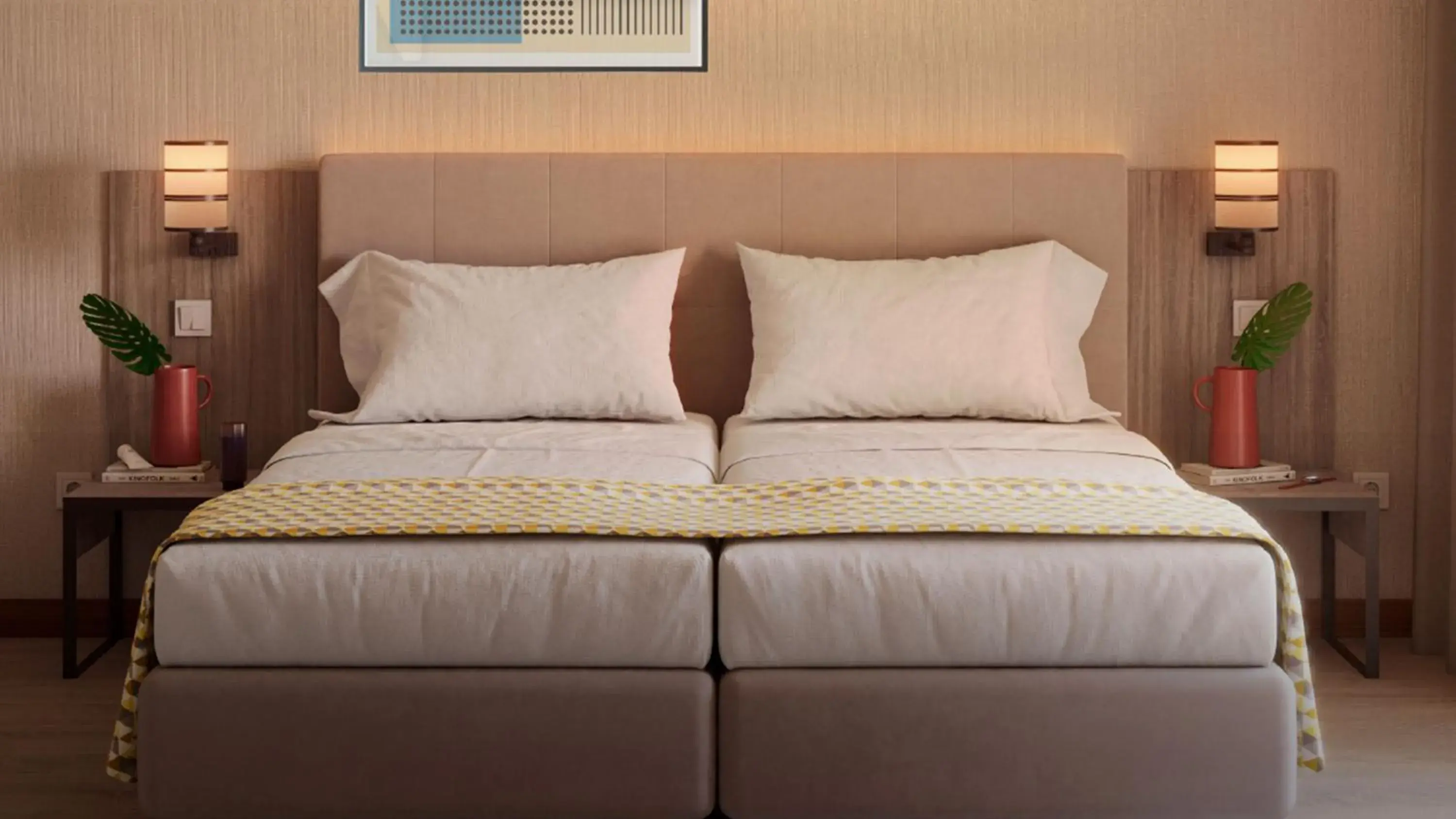 Bed in Real Bellavista Hotel & Spa Bed in Real Bellavista Hotel & Spa