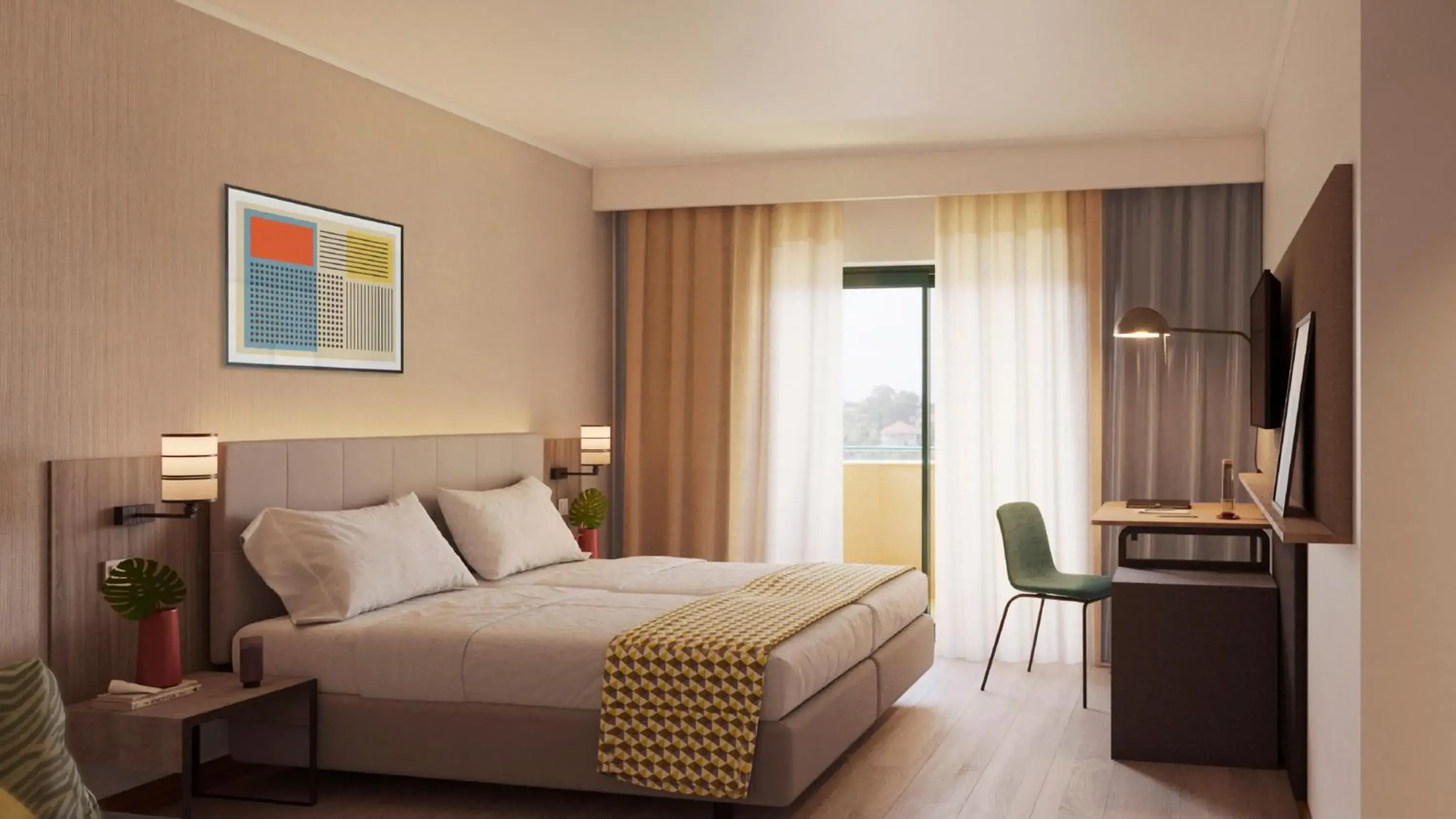 Bed in Real Bellavista Hotel & Spa Bed in Real Bellavista Hotel & Spa