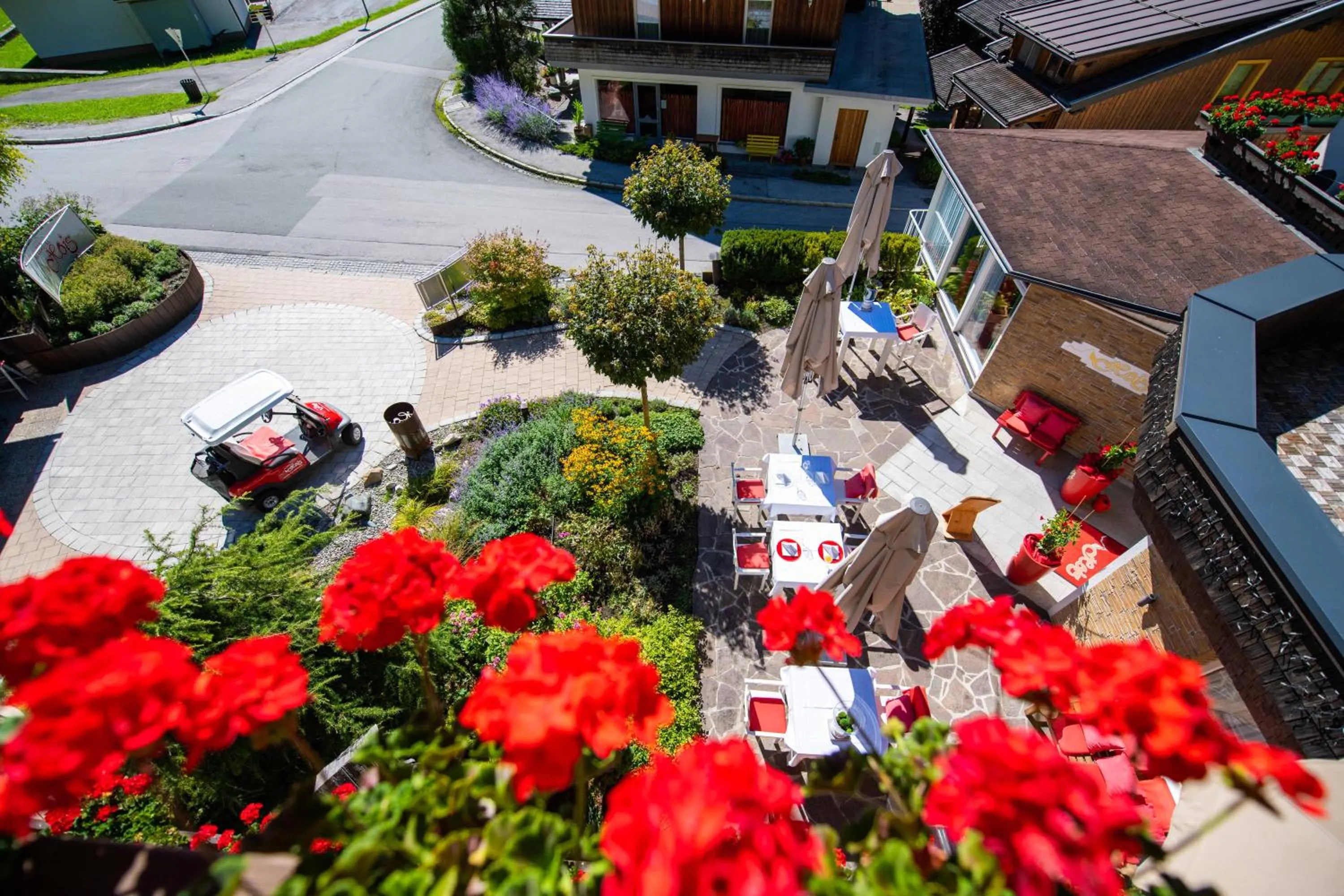 Garden view in Berghotel Hois