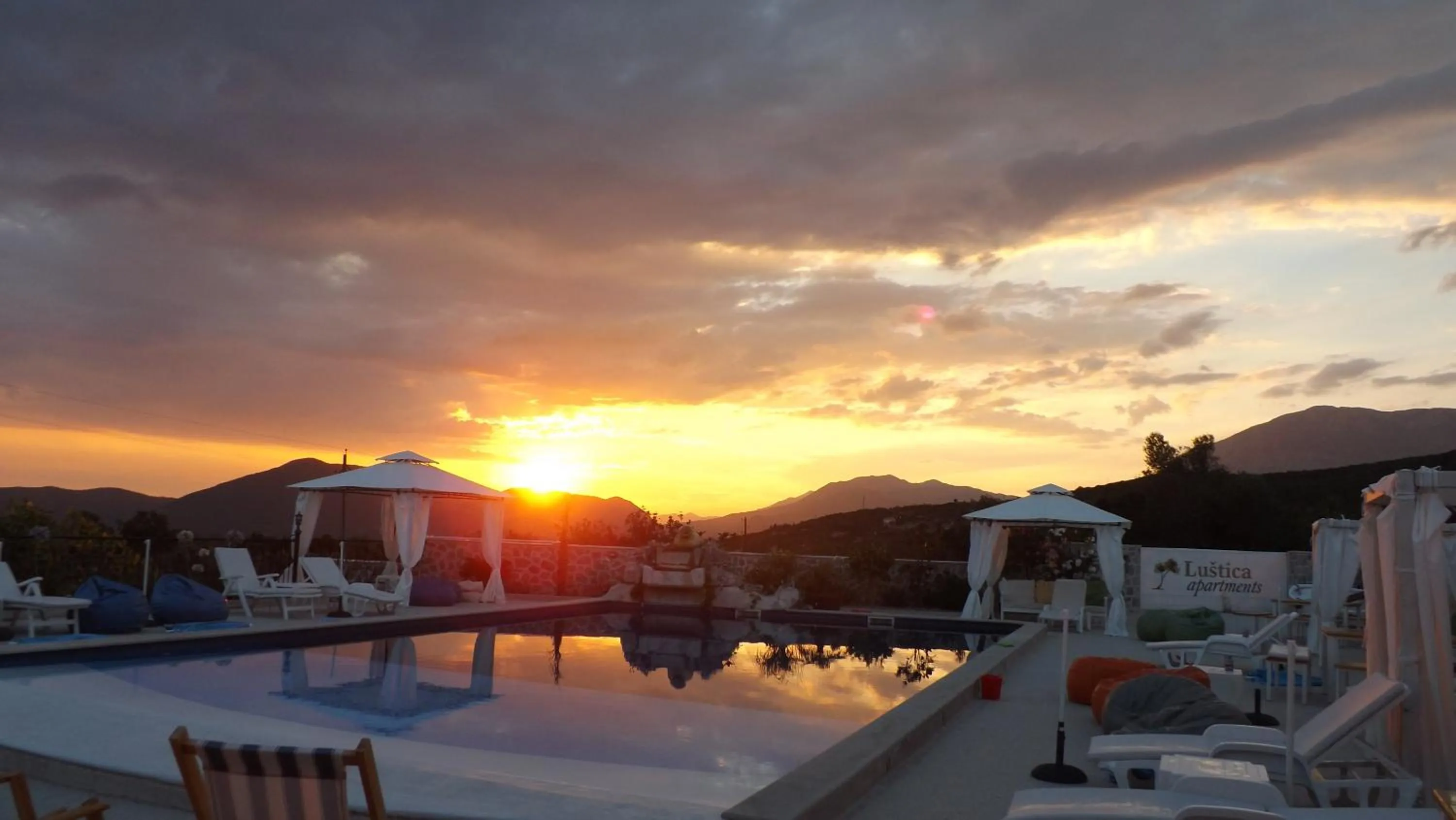 Sunset in Luštica Apartments