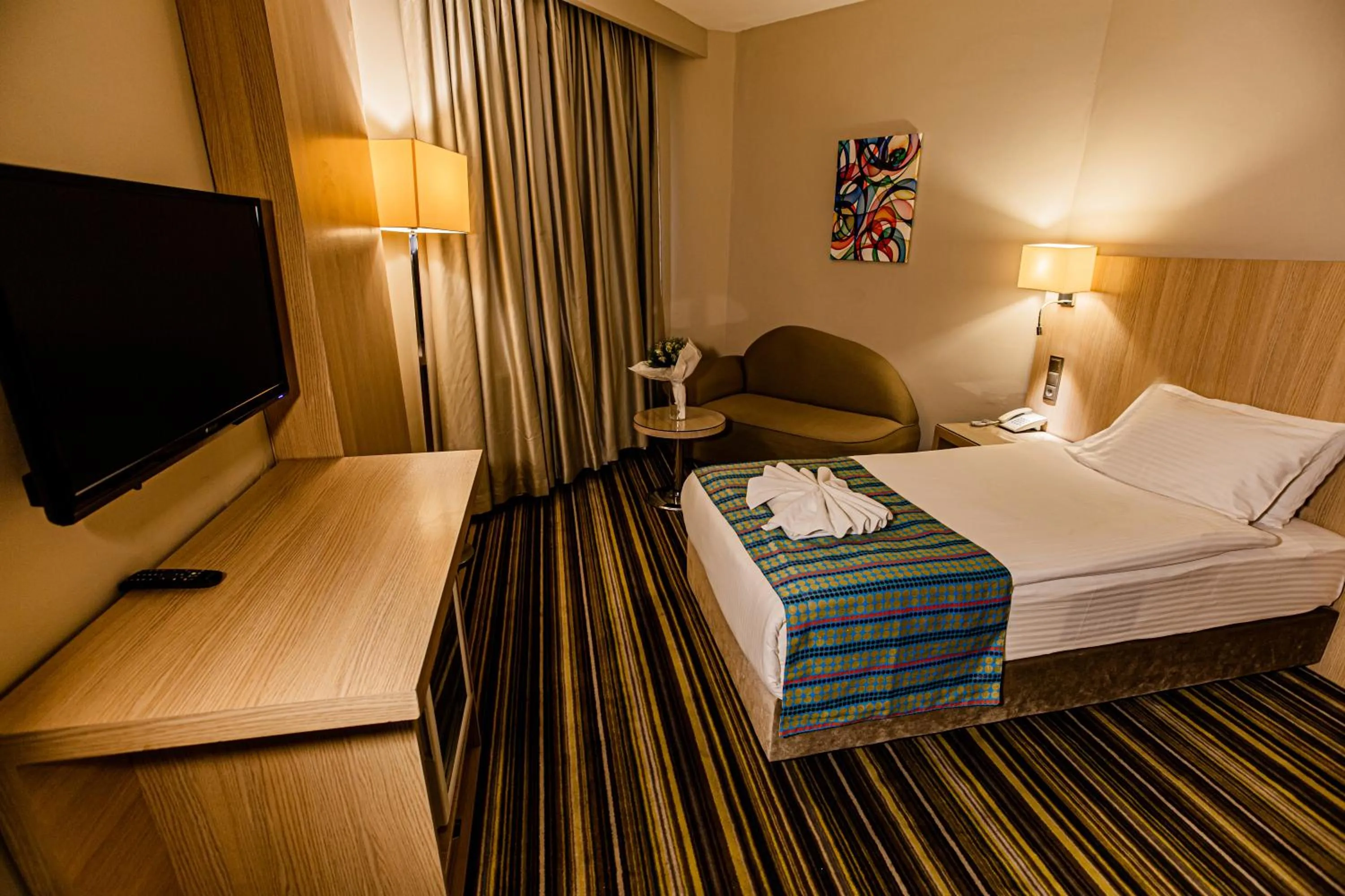 Bed in Mustafa Cappadocia Resort