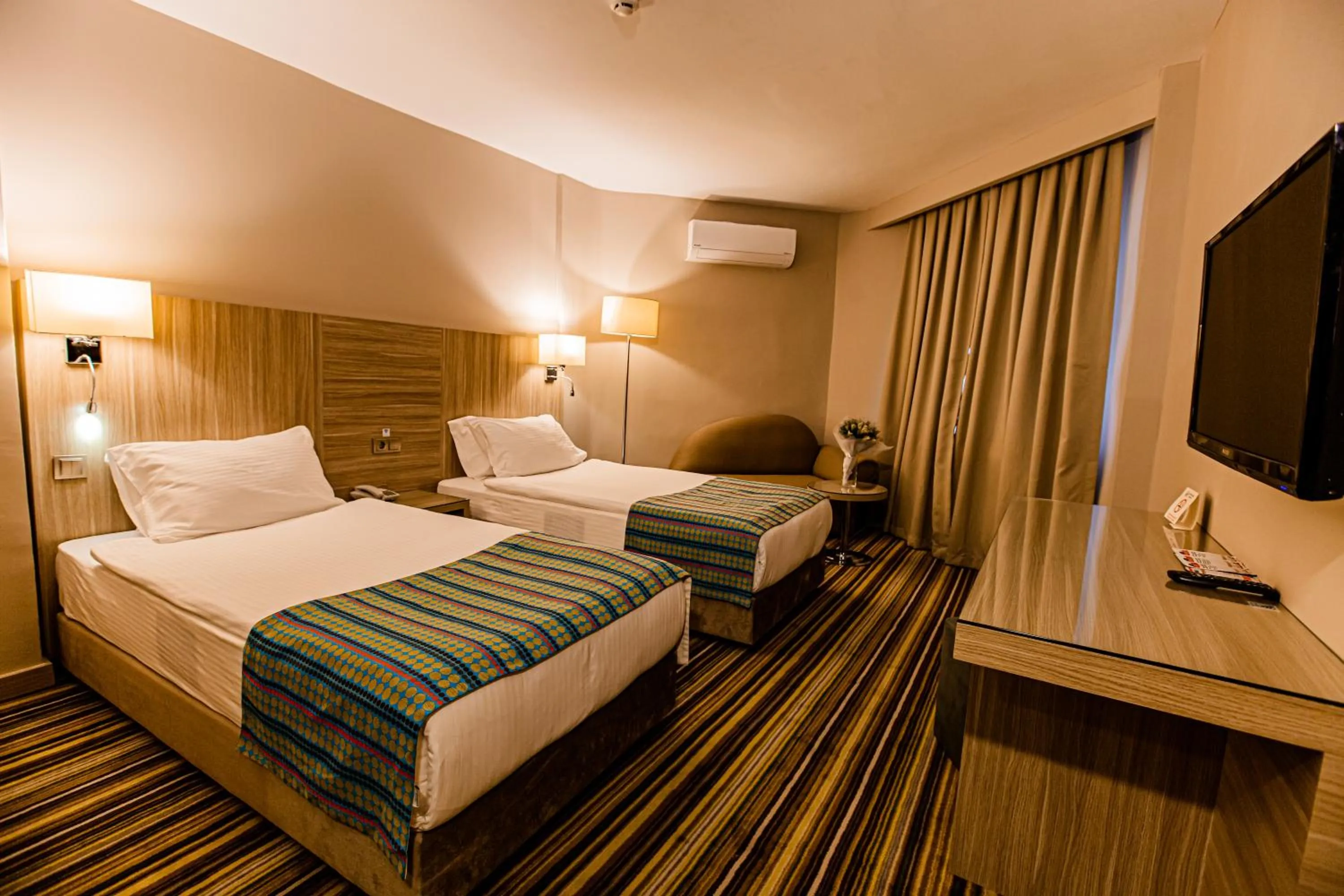 Bed in Mustafa Cappadocia Resort