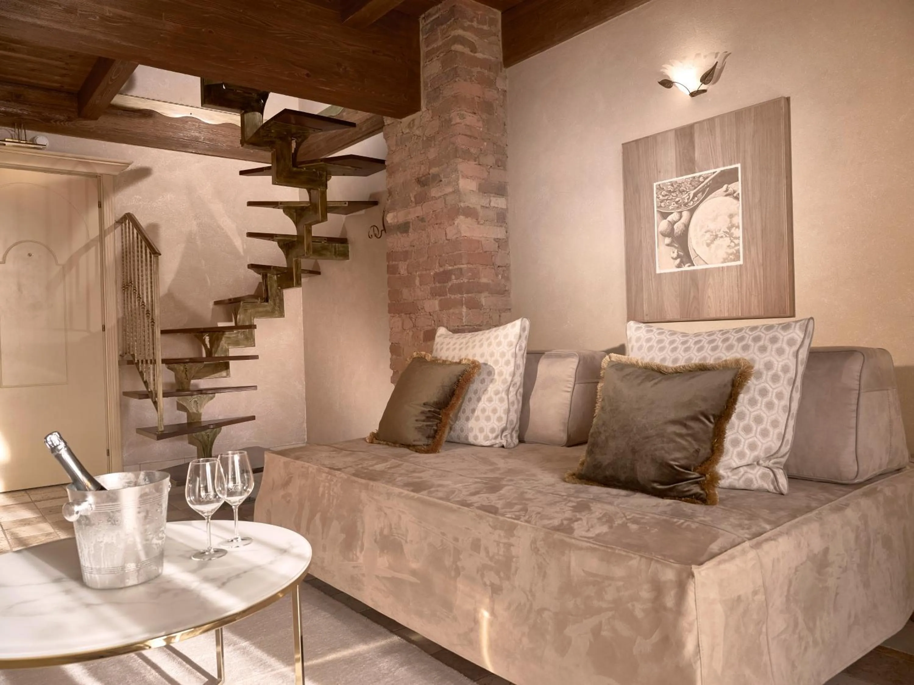 Seating area in Tenuta Montemagno Relais & Wines