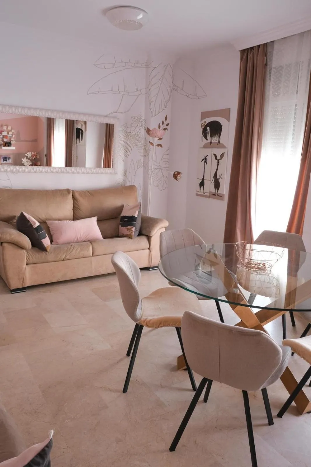 Living room in ELENA Flat Malaga Center