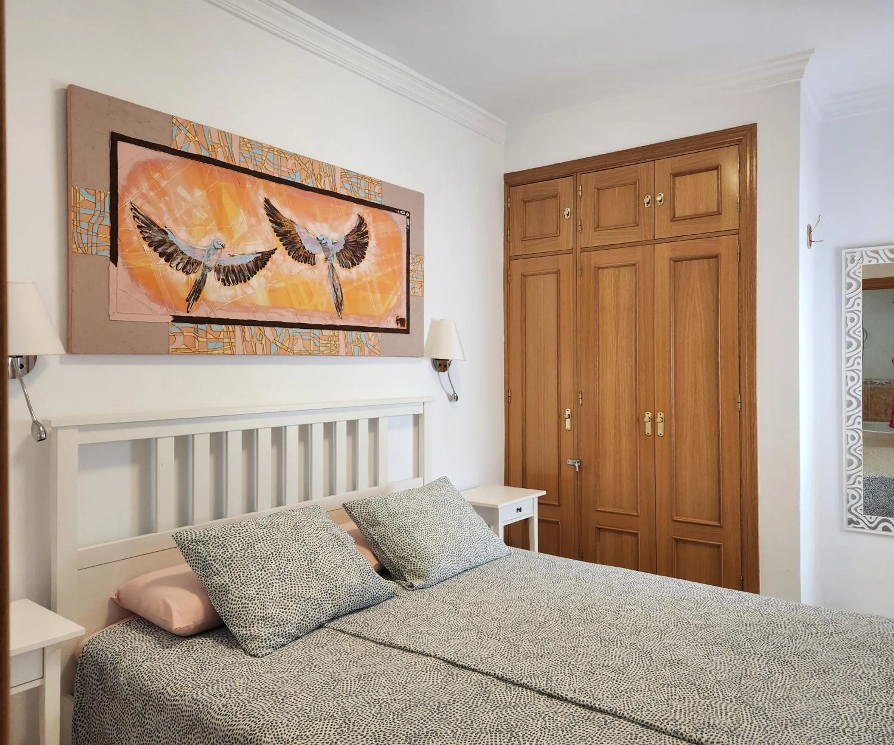 Bedroom, Bed in ELENA Flat Malaga Center