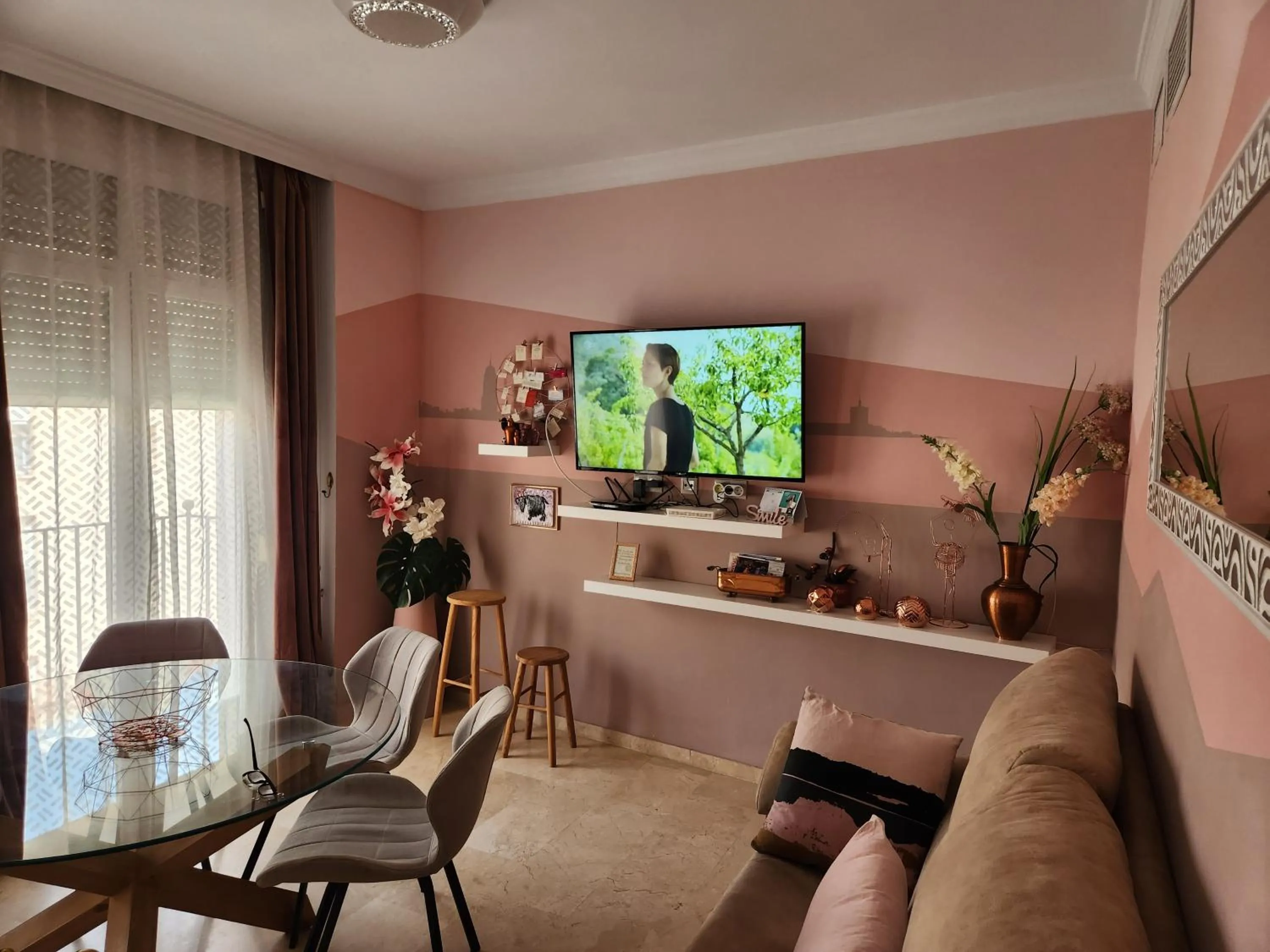 Living room in ELENA Flat Malaga Center