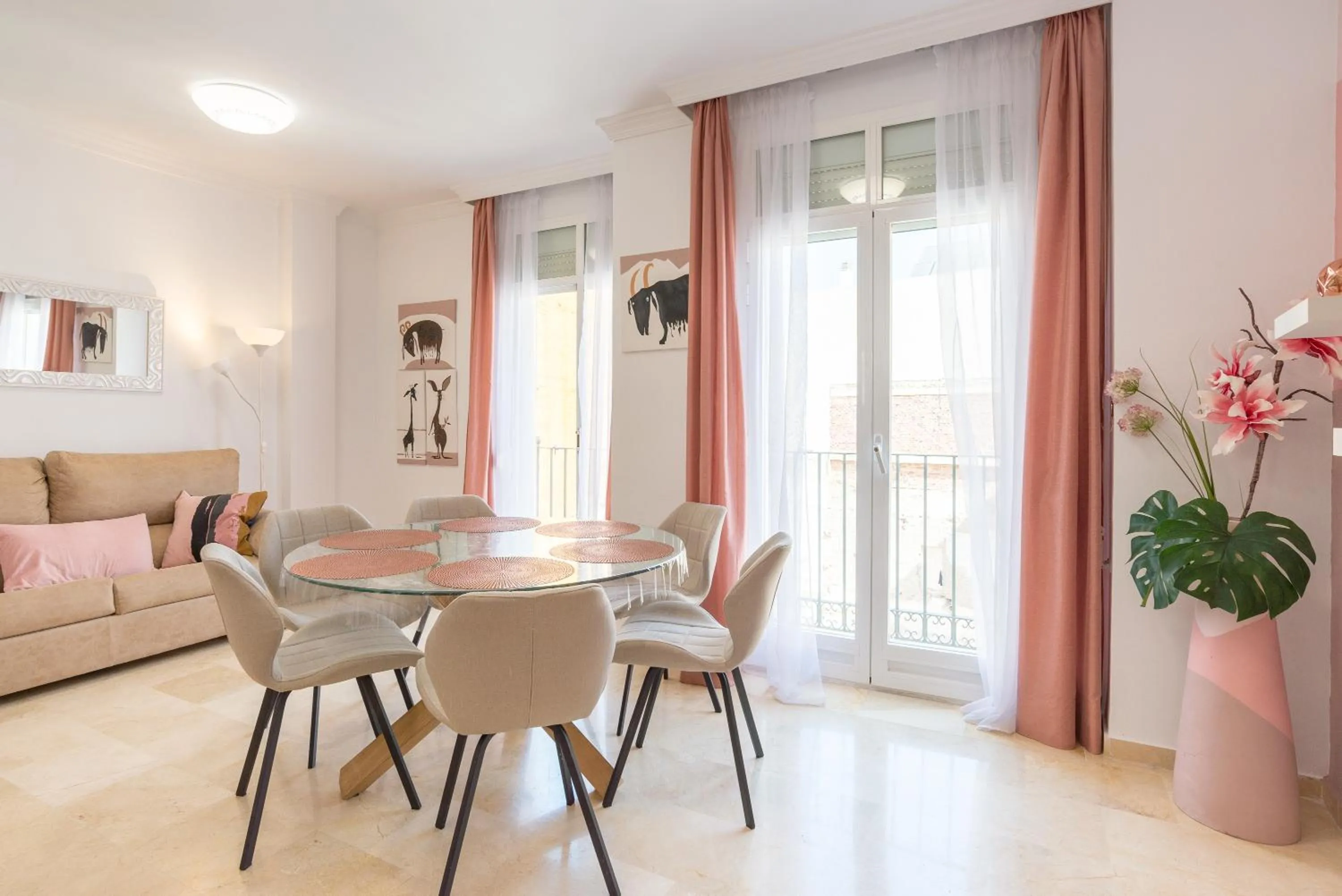Living room in ELENA Flat Malaga Center