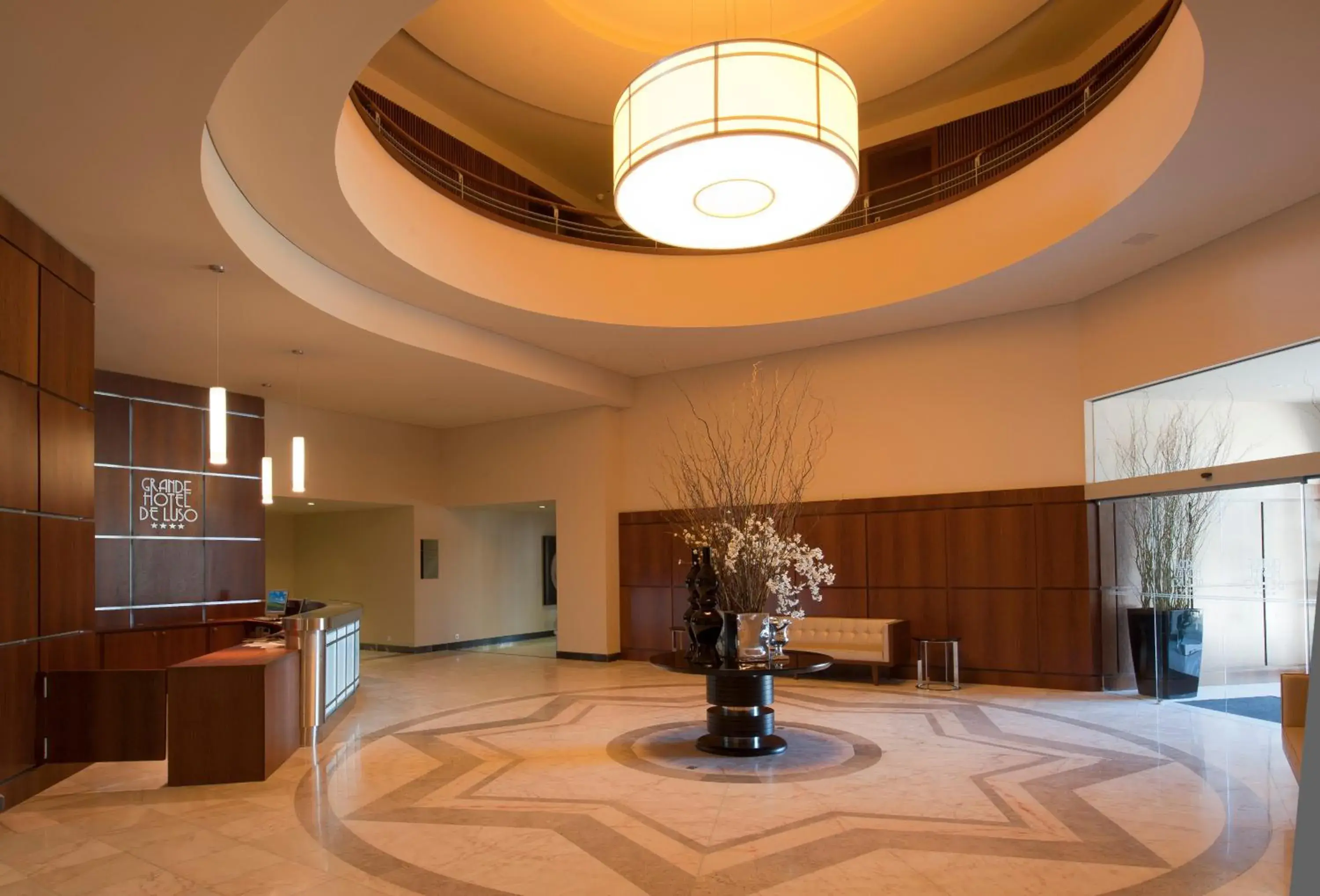 Lobby or reception in Grande Hotel De Luso Lobby or reception in Grande Hotel De Luso