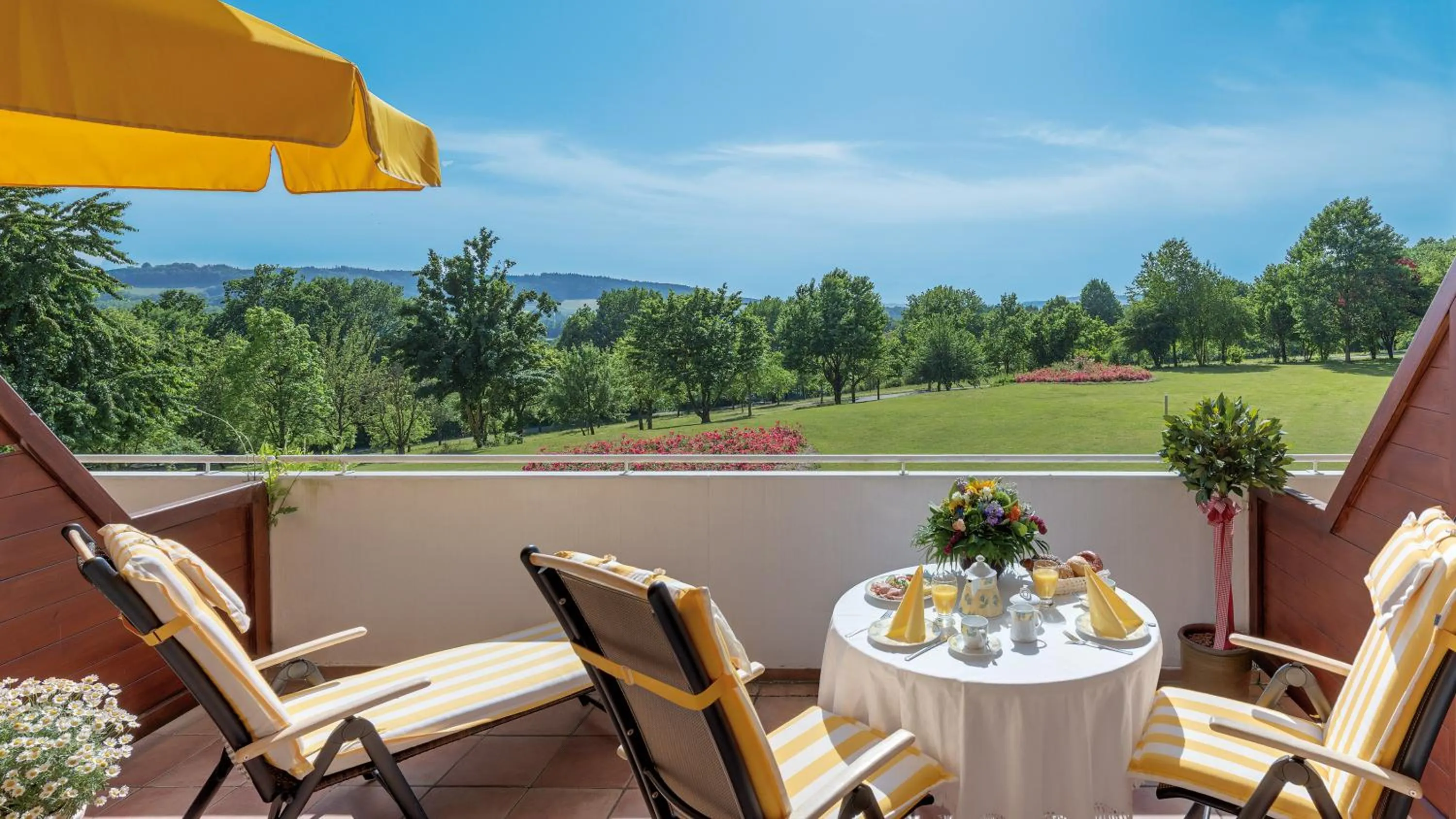 Balcony/Terrace in Apart Hotel am Sonnenhügel