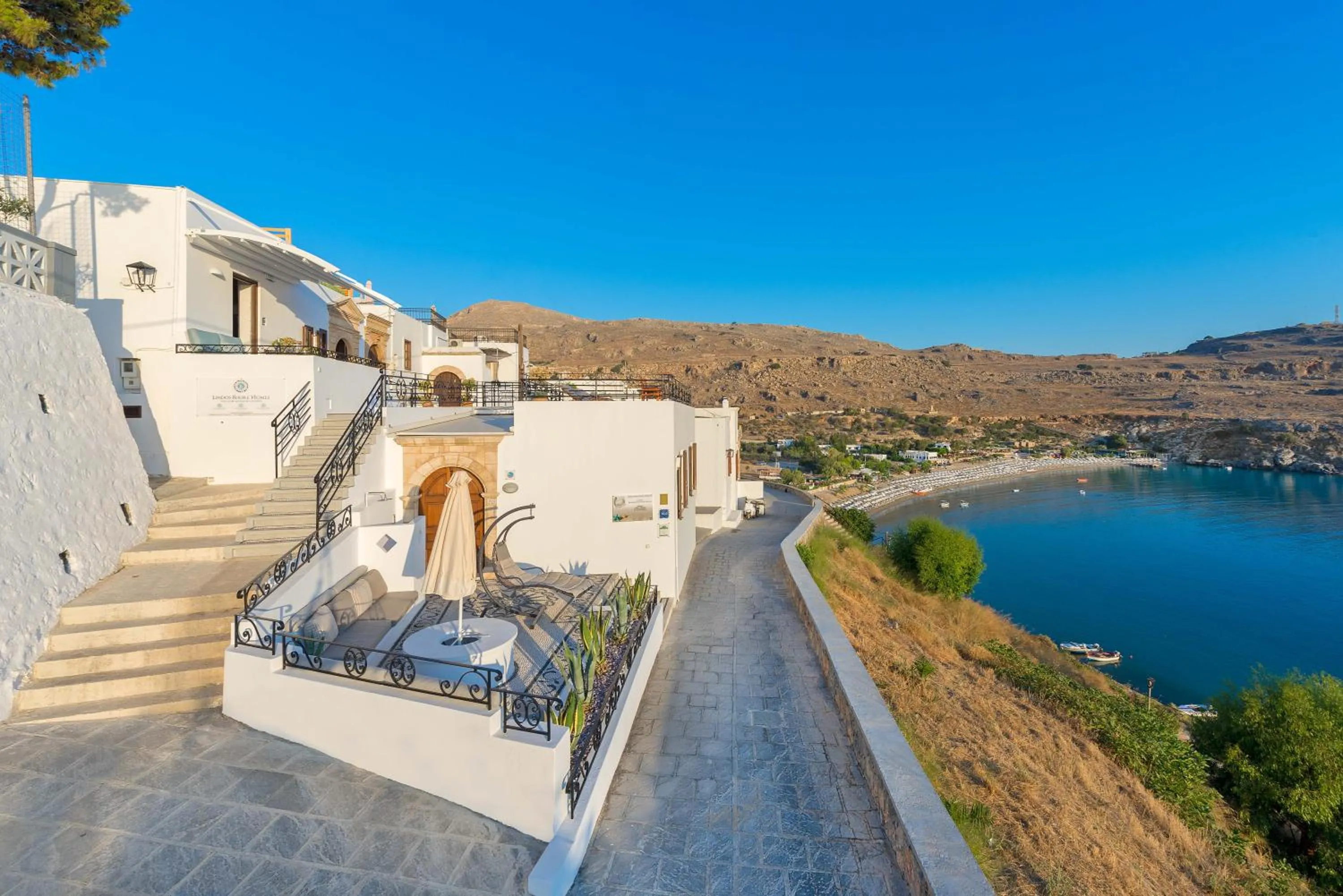 Property building in Lindos Shore Boutique Villa with sea view