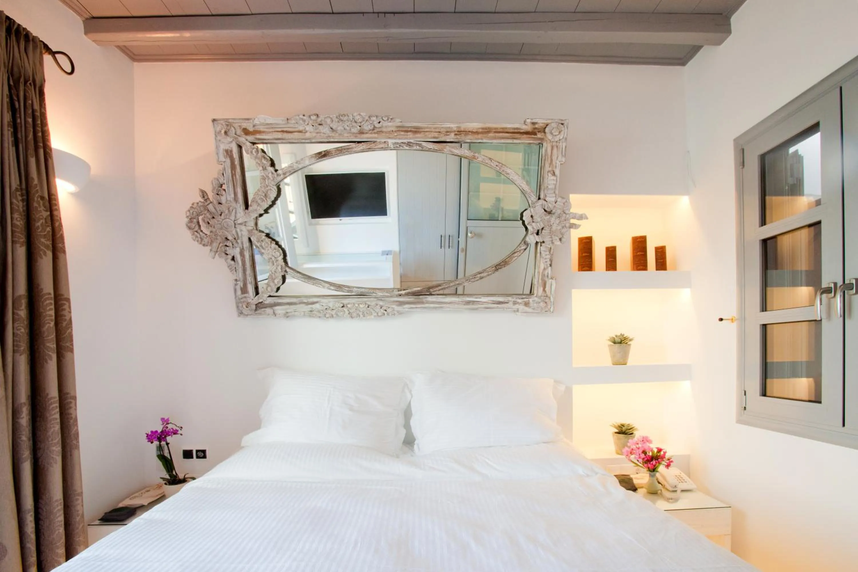 Photo of the whole room, Bed in Lindos Shore Boutique Villa with sea view