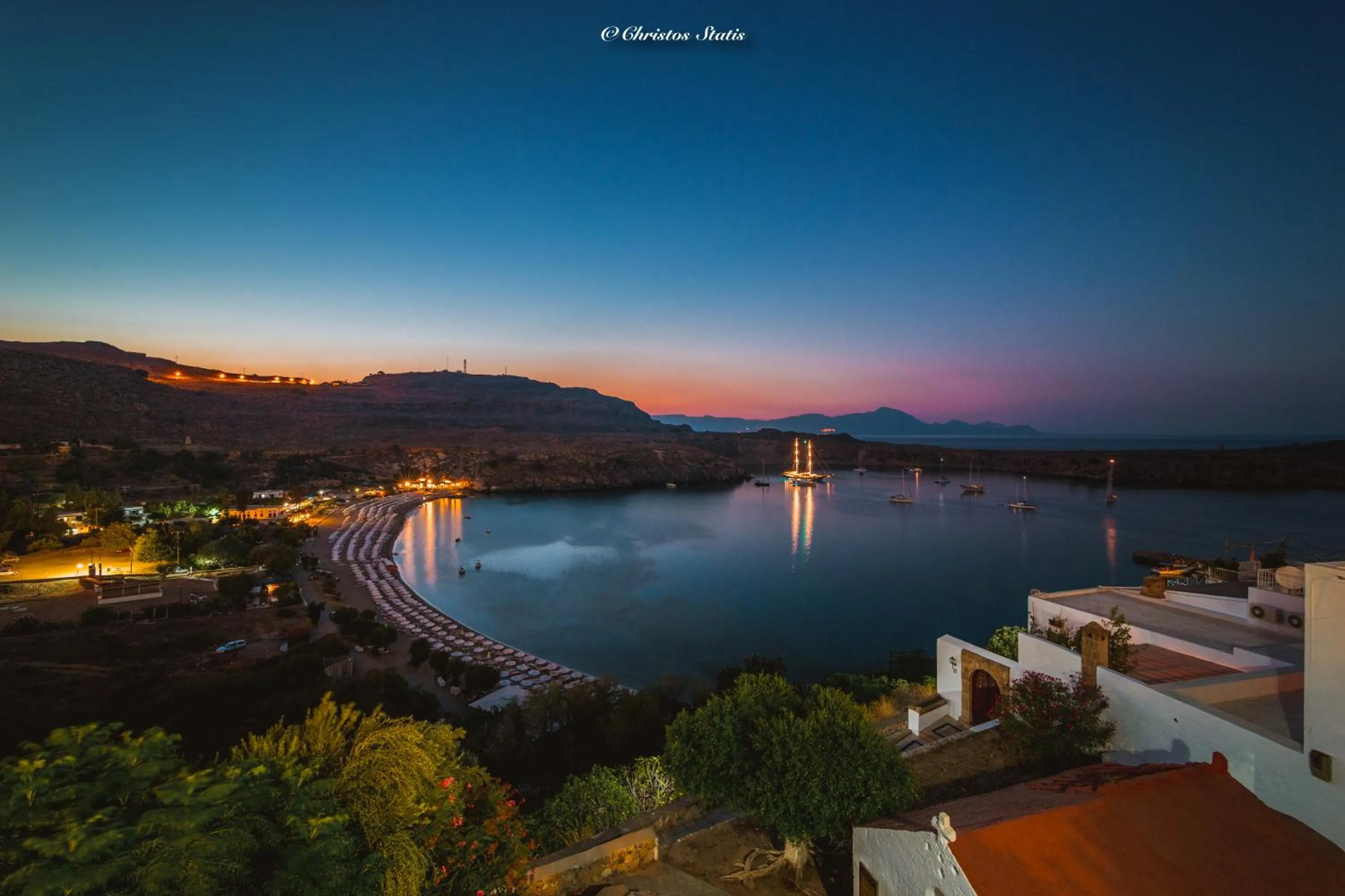 Natural landscape in Lindos Shore Boutique Villa with sea view
