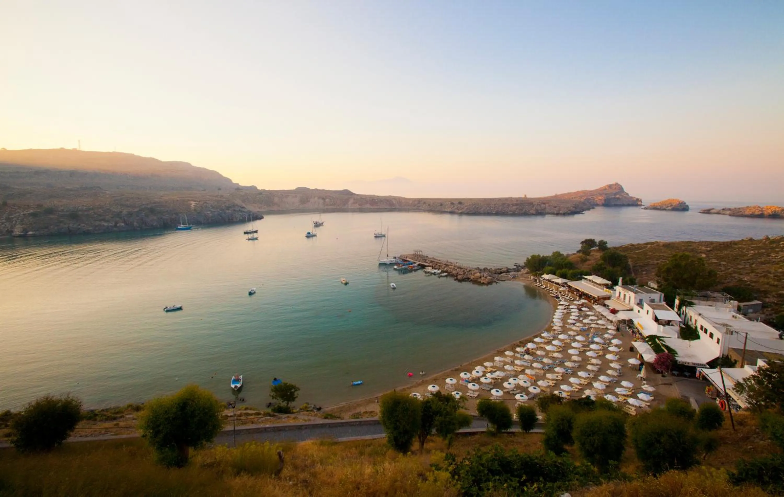 Beach in Lindos Shore Boutique Villa with sea view