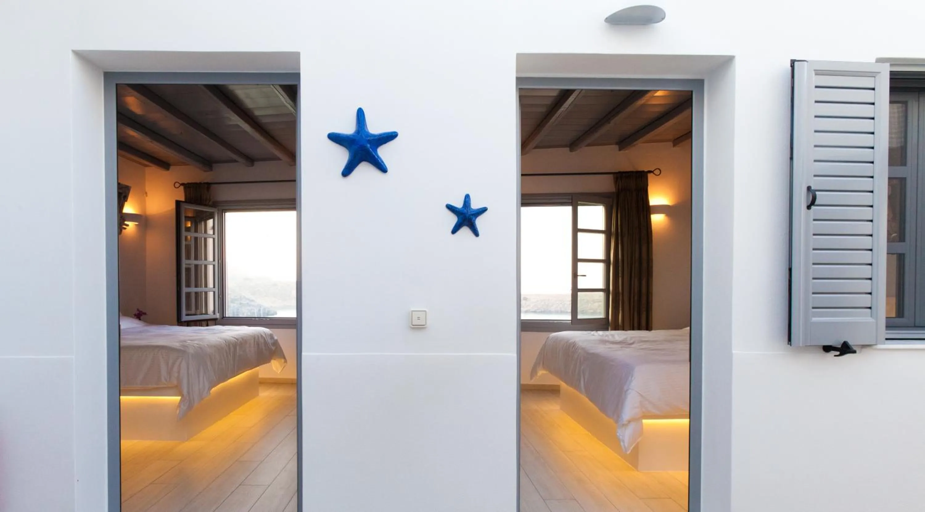 Bedroom, Bed in Lindos Shore Boutique Villa with sea view
