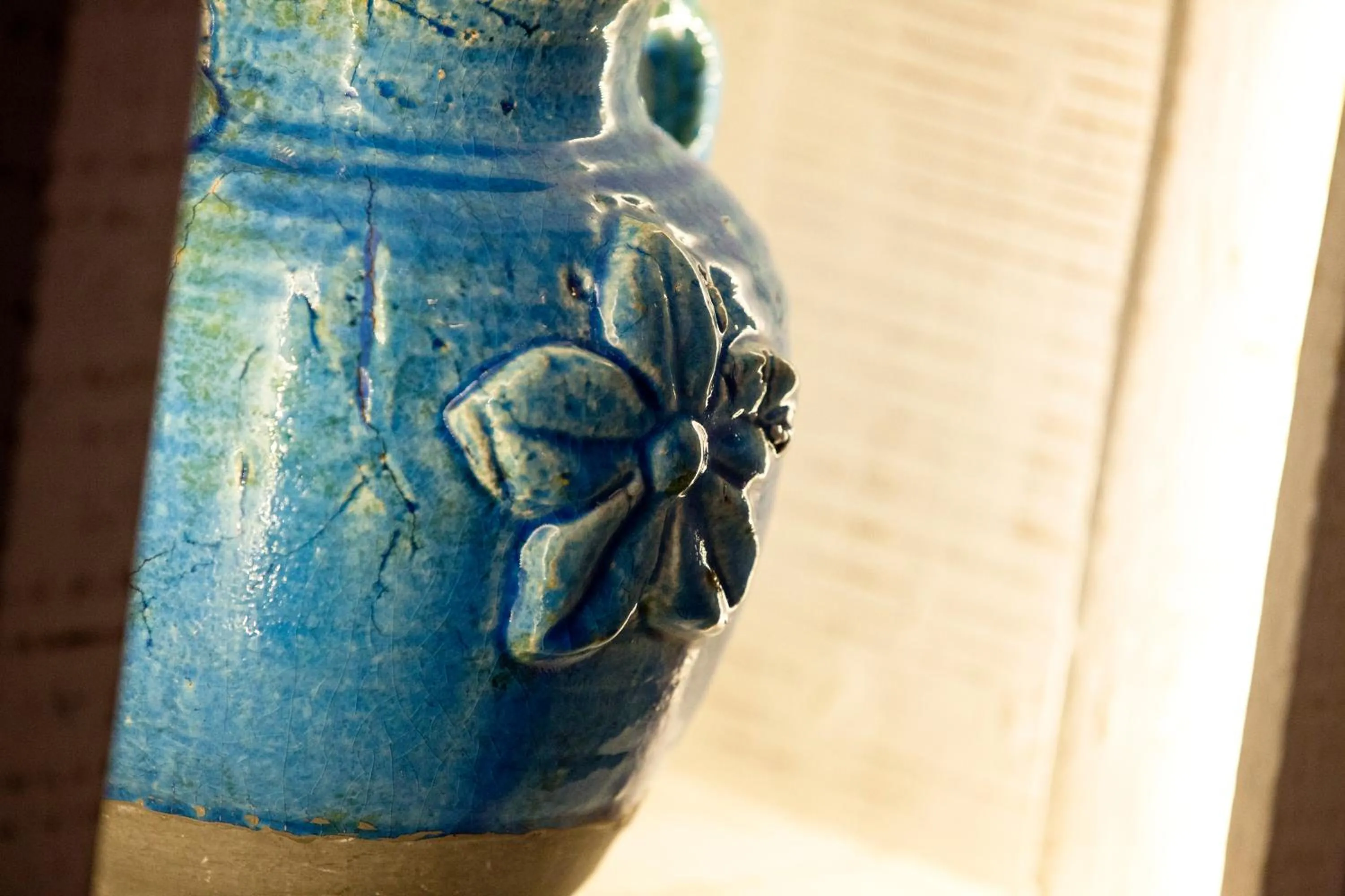 Decorative detail in Lindos Shore Boutique Villa with sea view