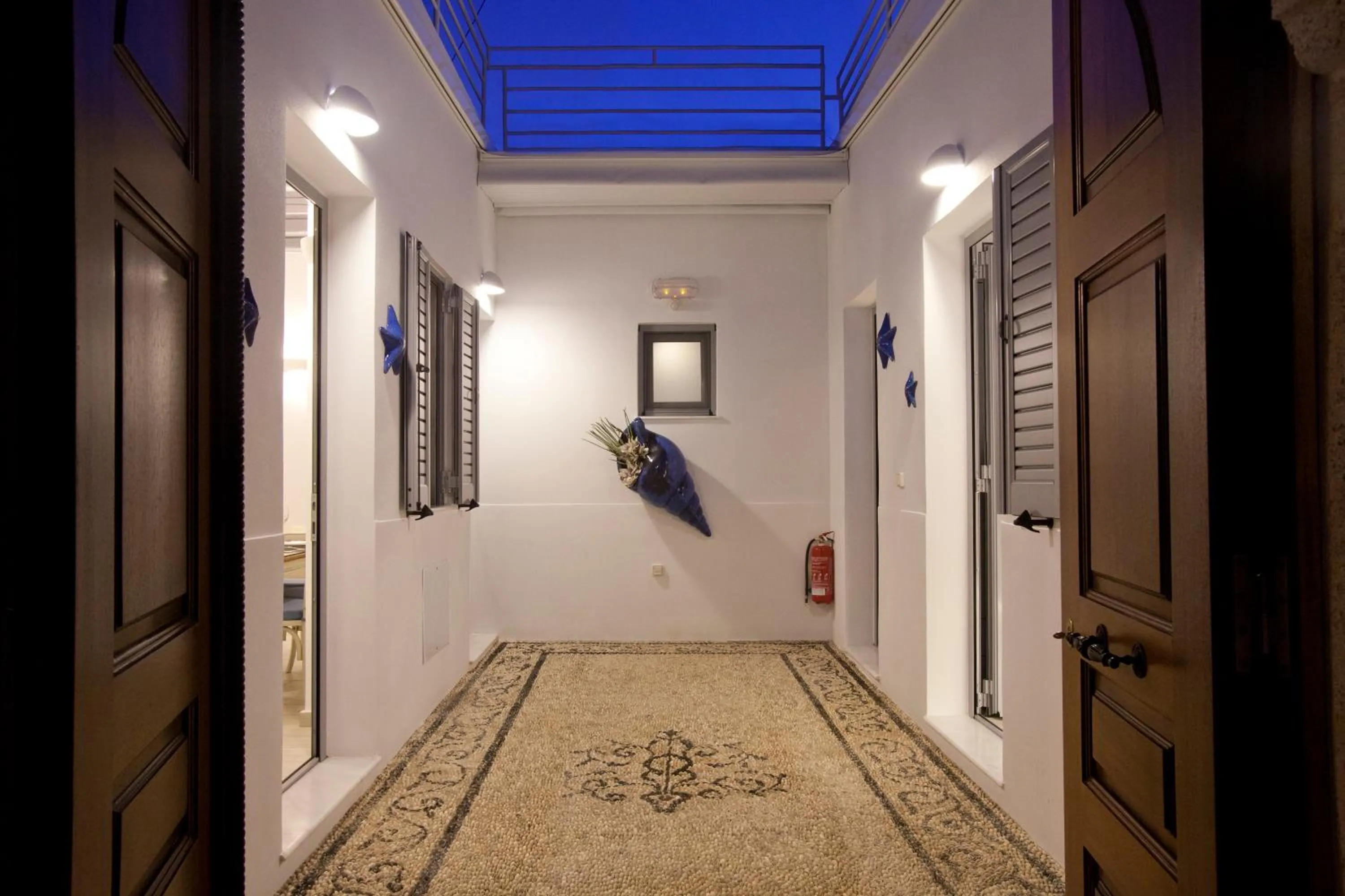 Facade/entrance in Lindos Shore Boutique Villa with sea view