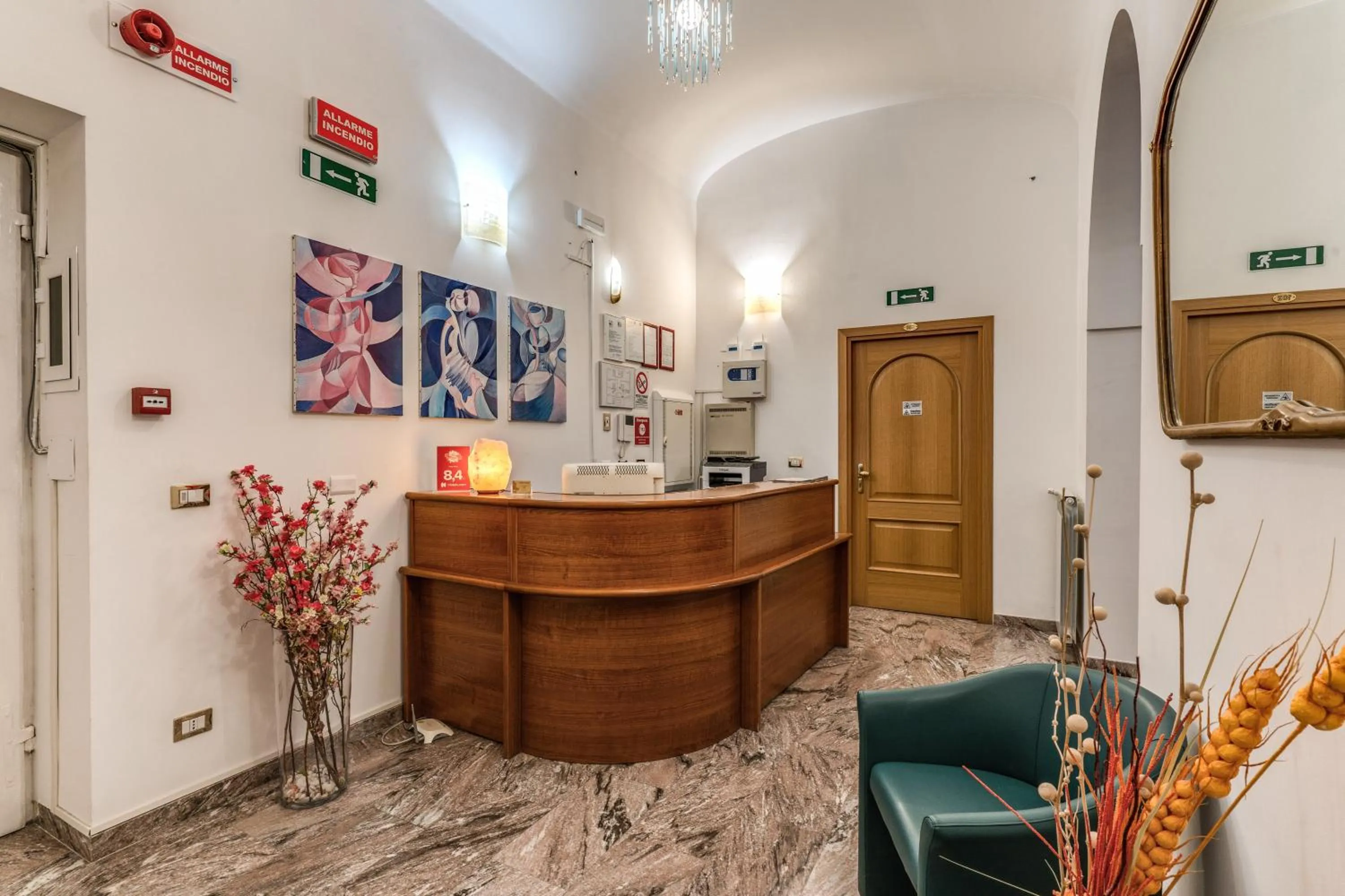 Seating area in Hotel Katty