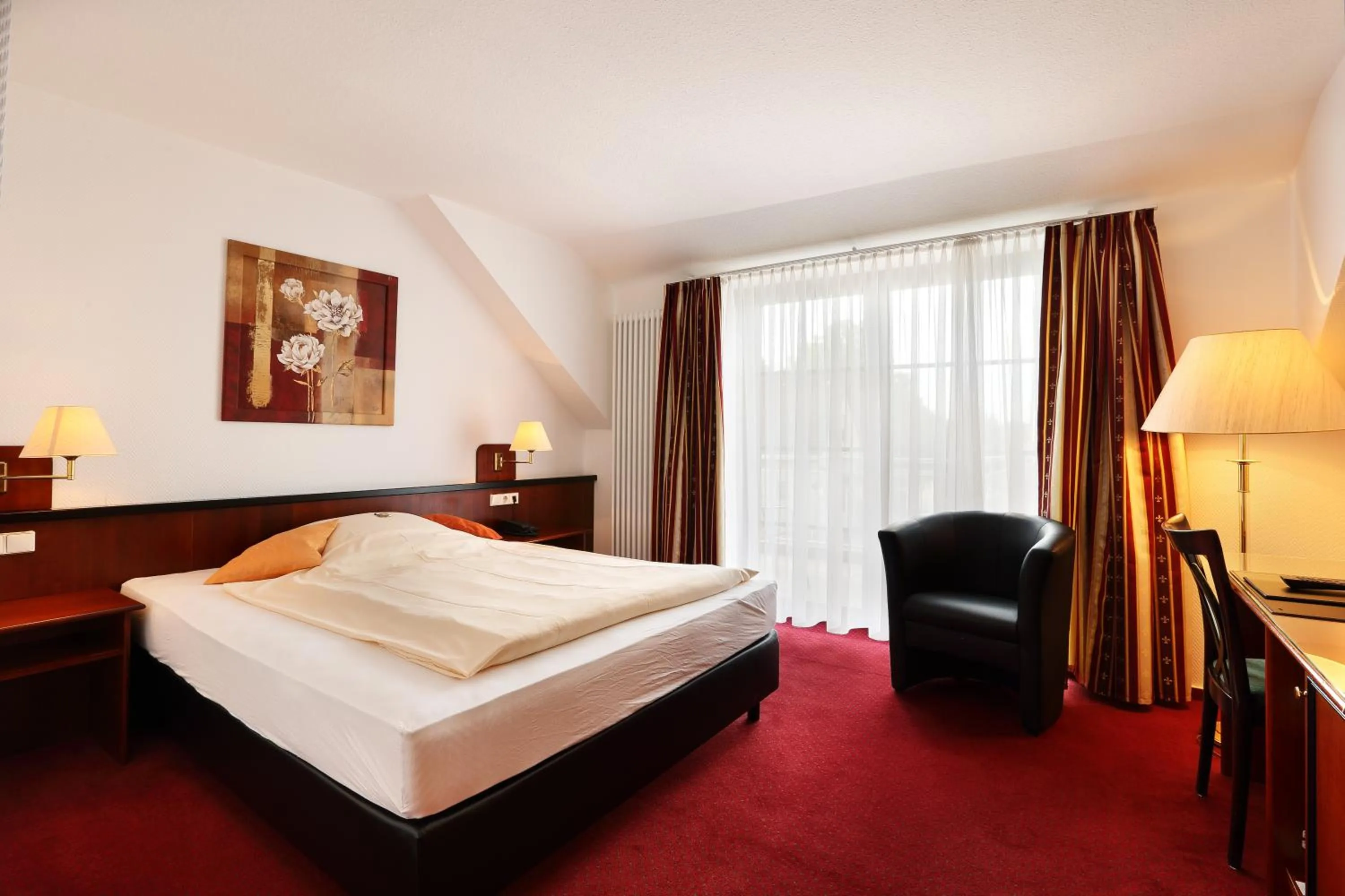 Bedroom, Bed in Hotel Freihof