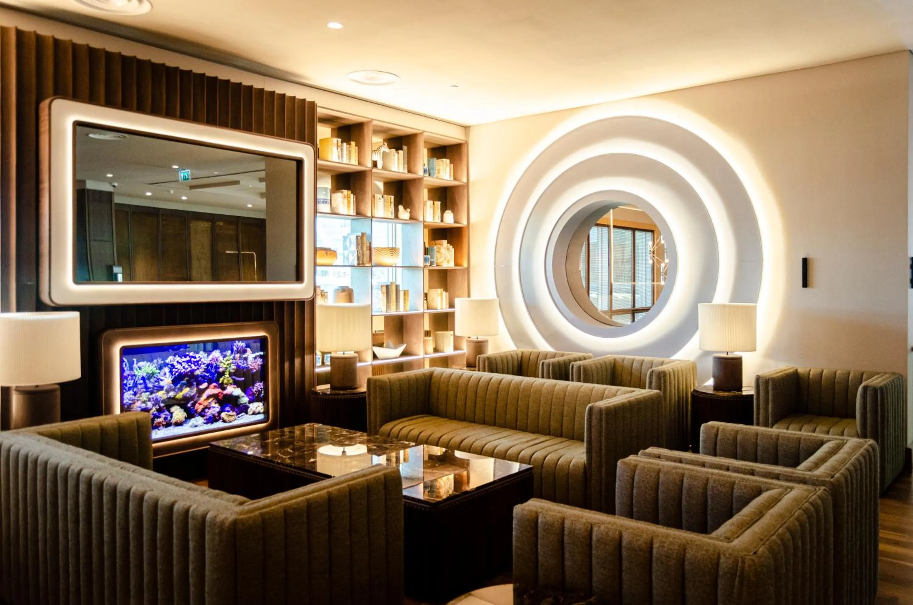 Communal lounge/ TV room in SANA Malhoa Hotel