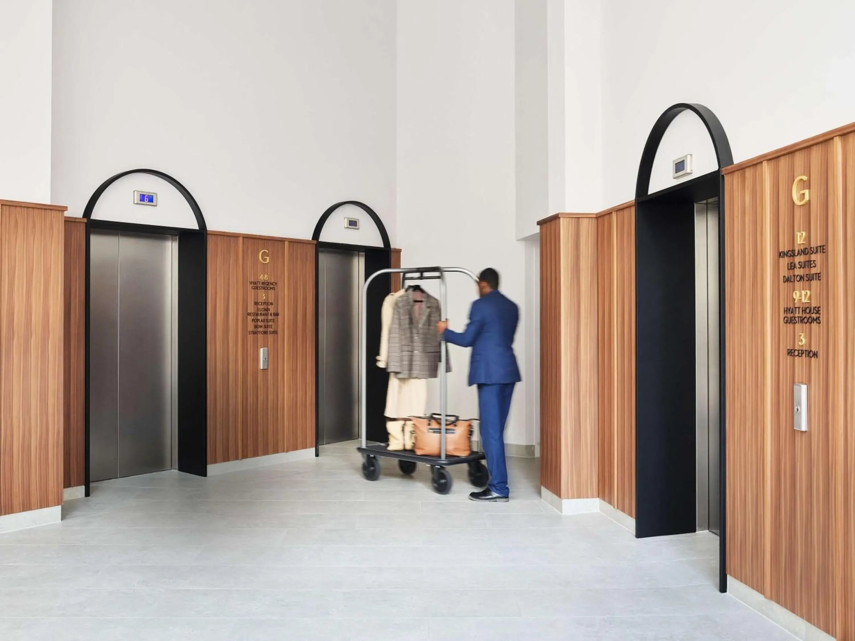 Lobby or reception in Hyatt Regency London Stratford Lobby or reception in Hyatt Regency London Stratford