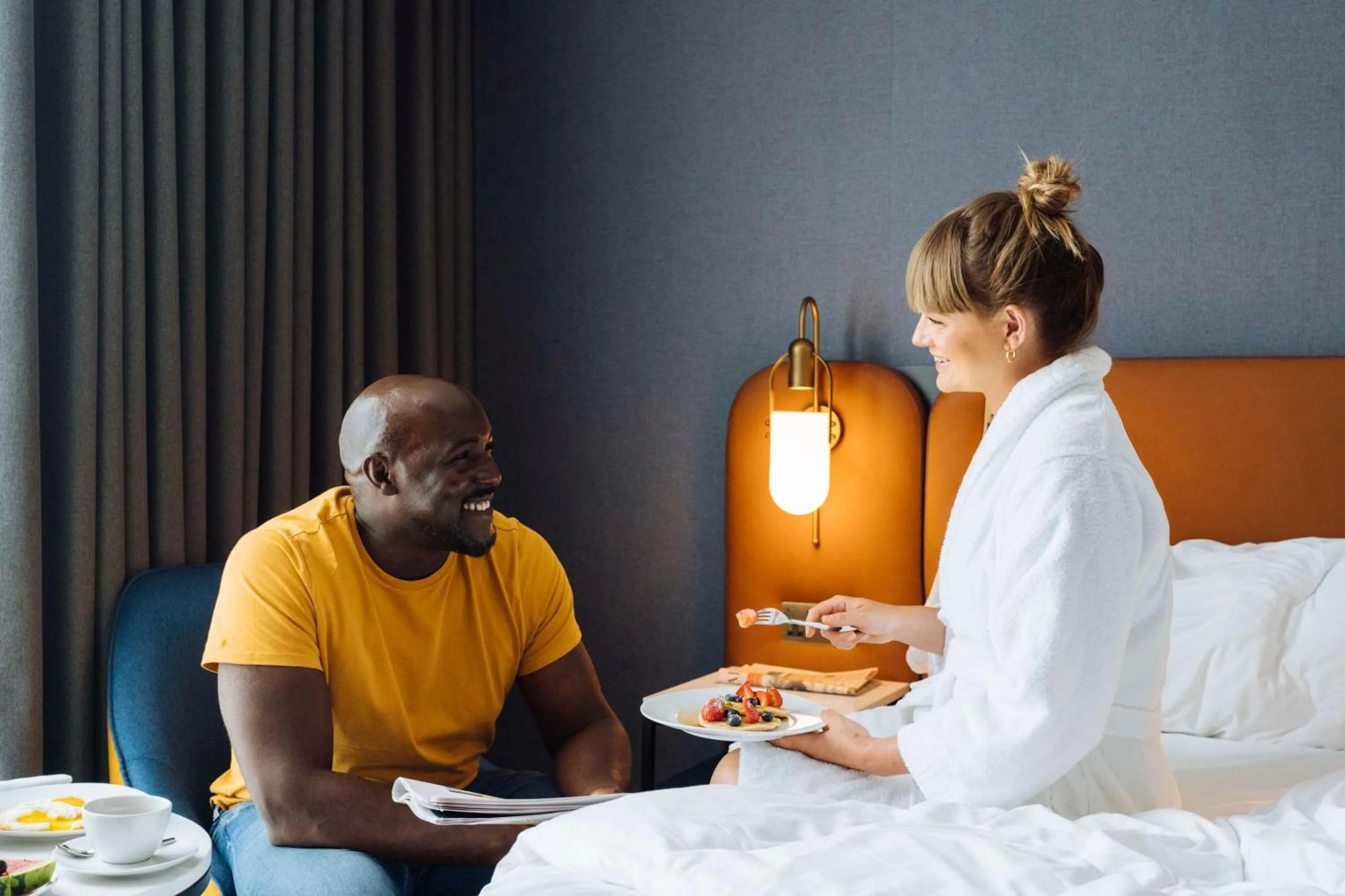 Bed in Hyatt Regency London Stratford