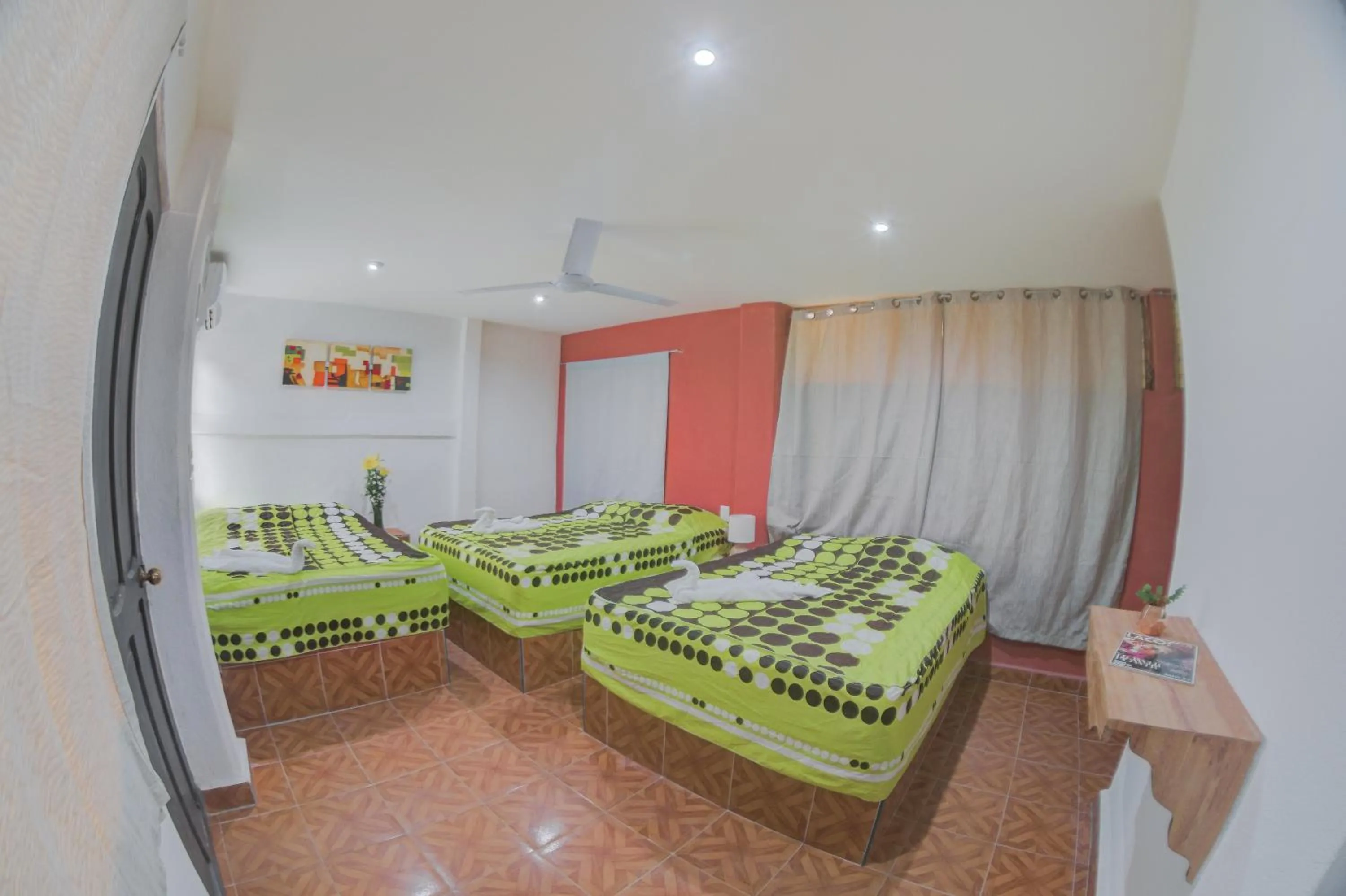 Bed in Hotel San Carlos