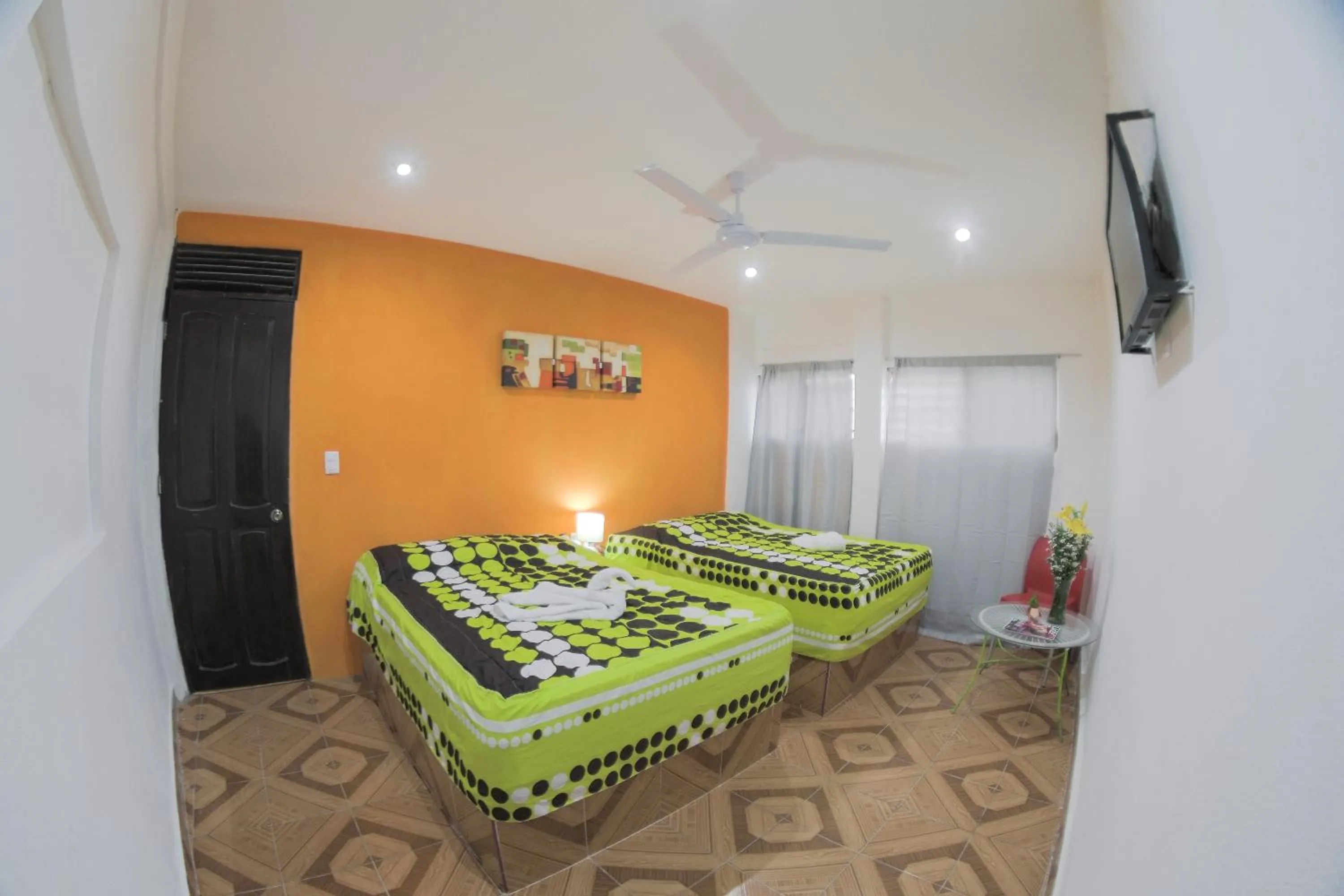 Bed in Hotel San Carlos