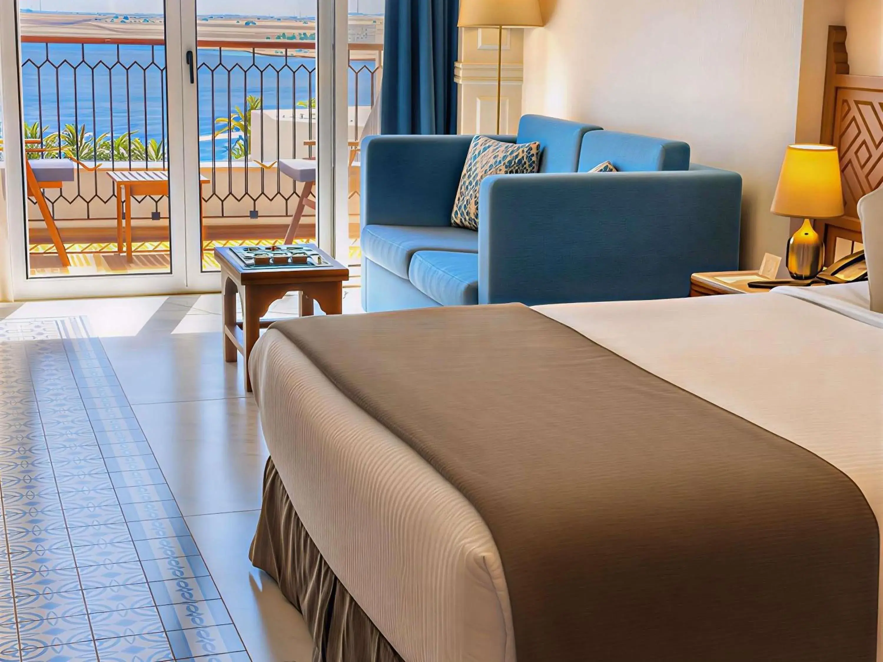 Bedroom, Bed in Movenpick Resort Sharm El Sheikh Bedroom, Bed in Movenpick Resort Sharm El Sheikh