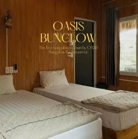 Bed in Catba Oasis Bungalows Bed in Catba Oasis Bungalows