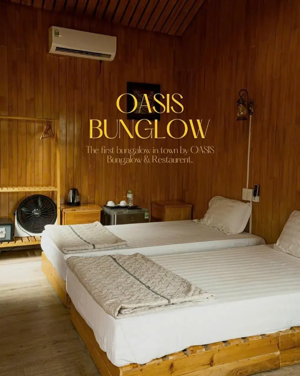 Bed in Catba Oasis Bungalows Bed in Catba Oasis Bungalows