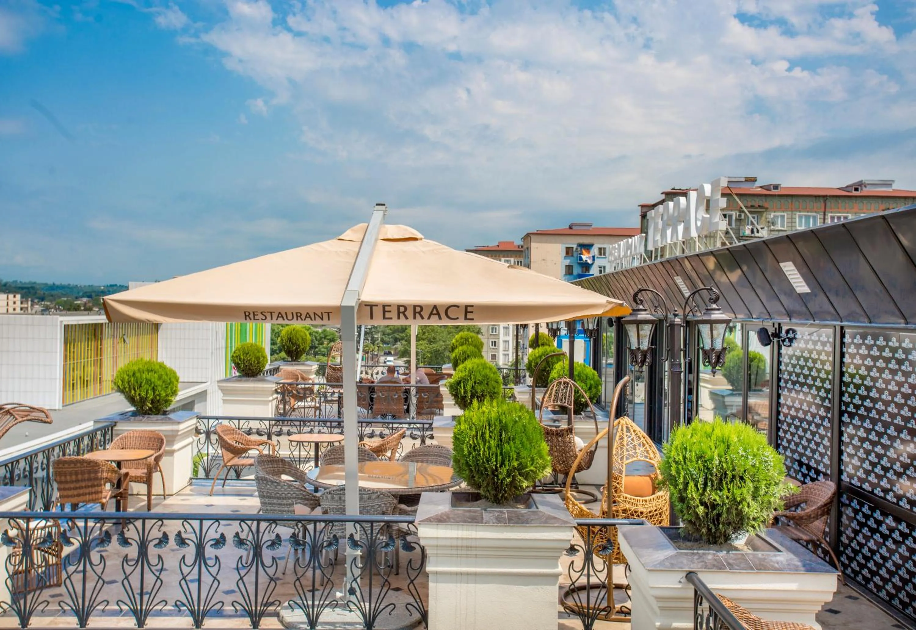 Patio in Garden Palace