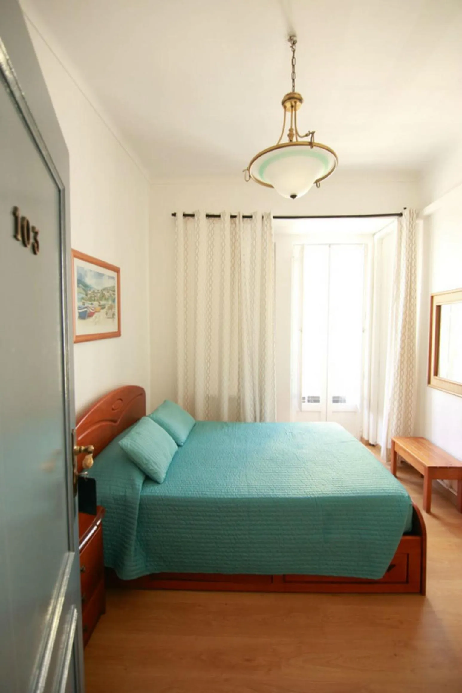 Bedroom, Bed in Residencial Joao XXI