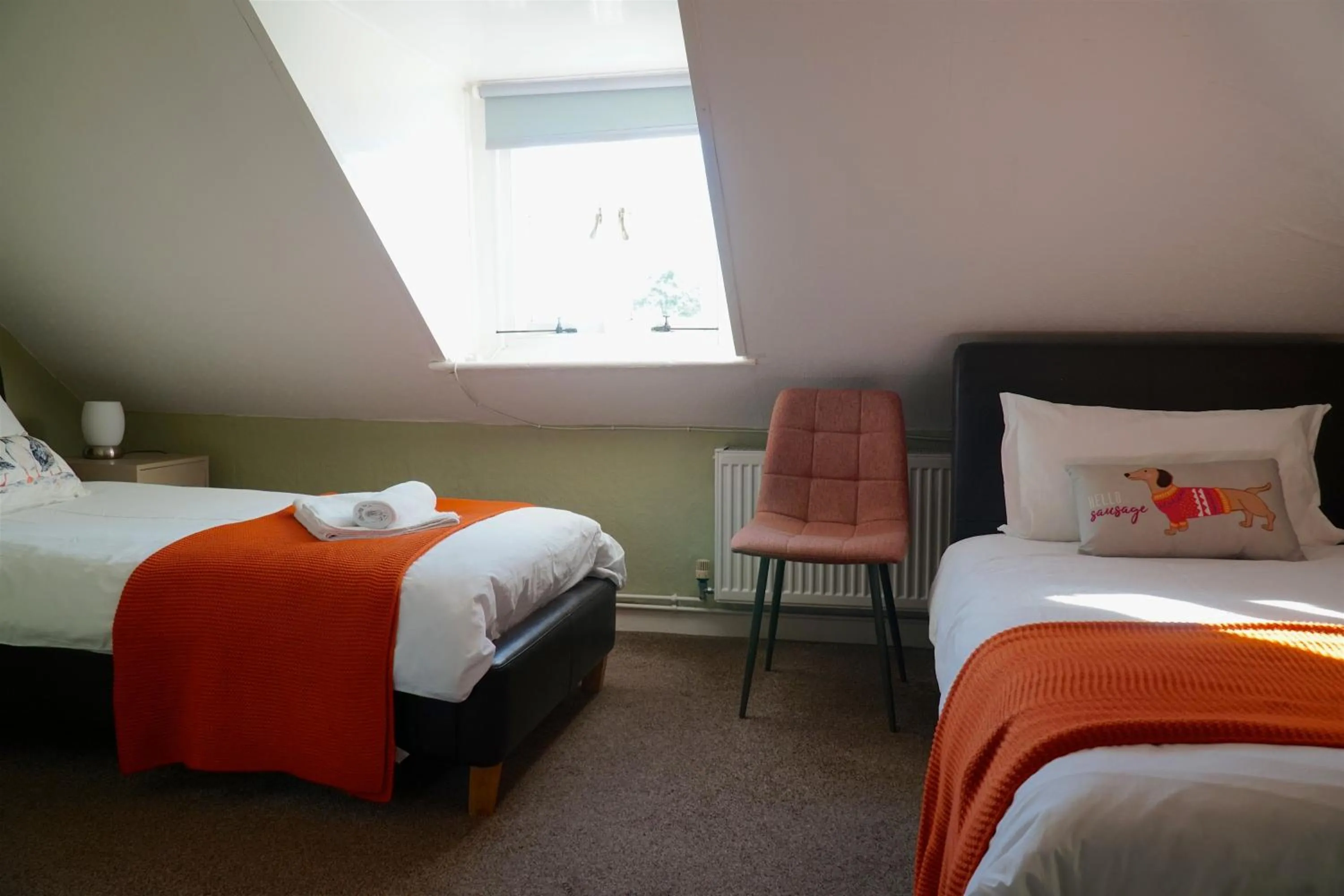 Twin Room - Attic in Castle House Guest House