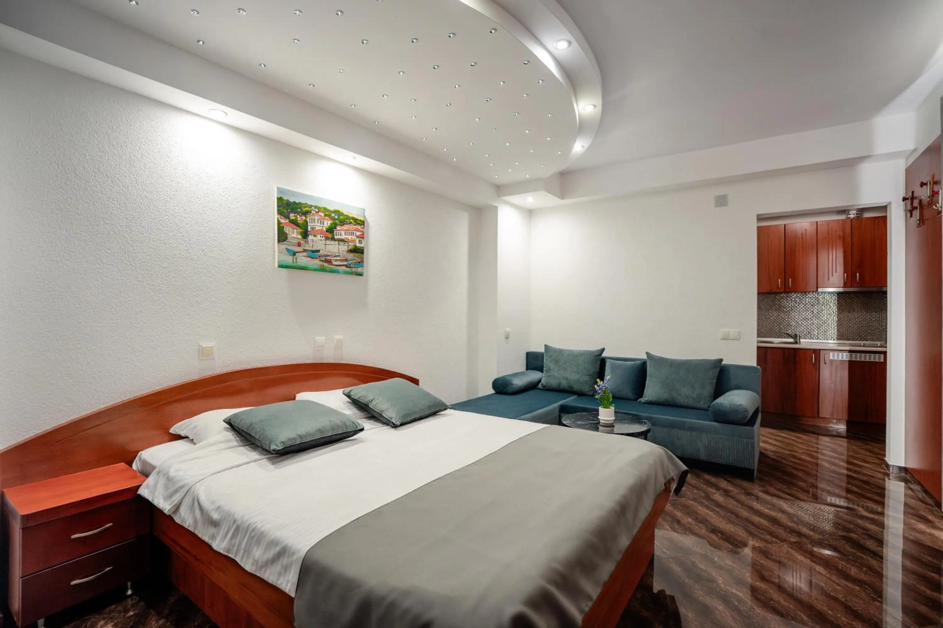 Bed in Villa Maki