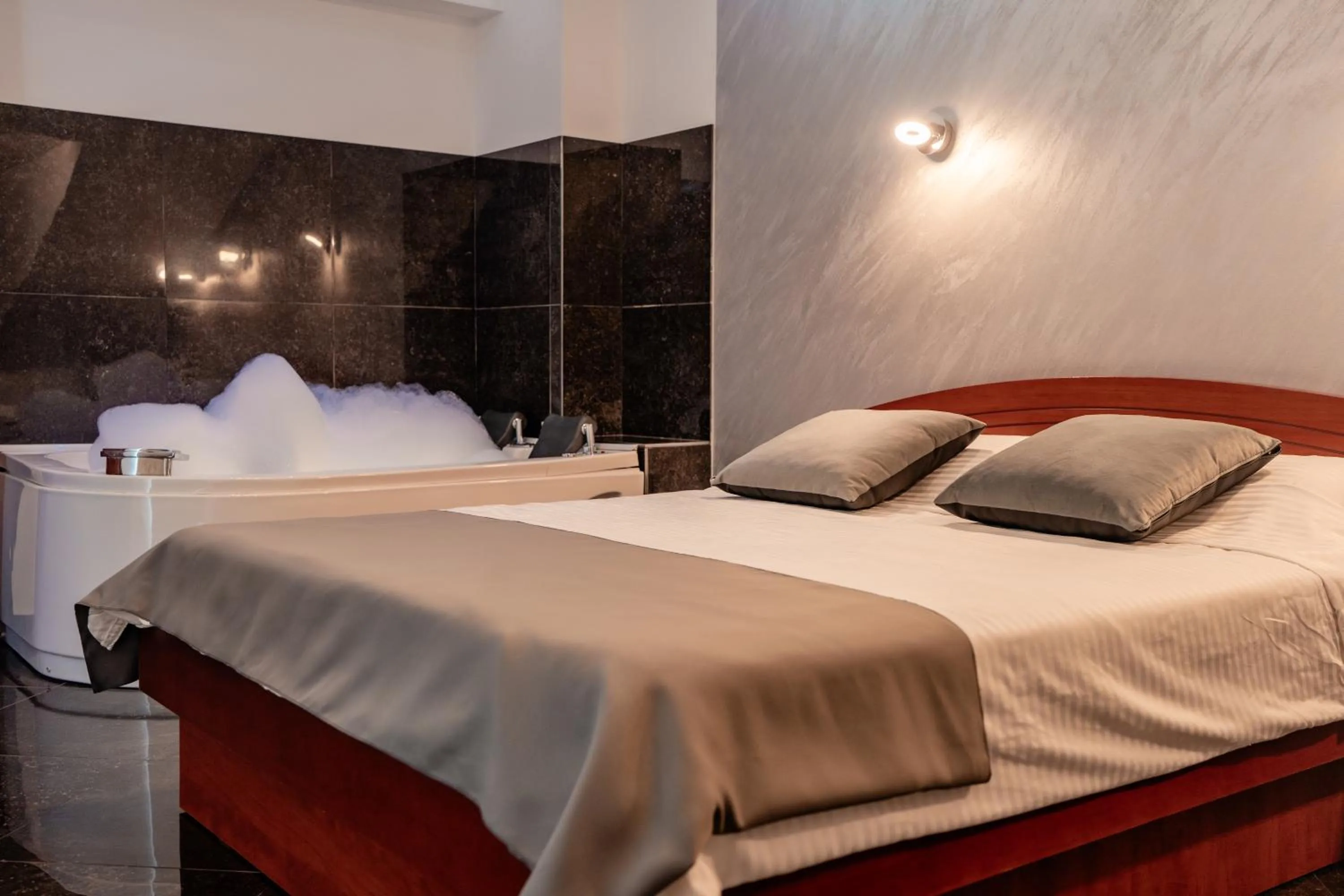 Bed in Villa Maki
