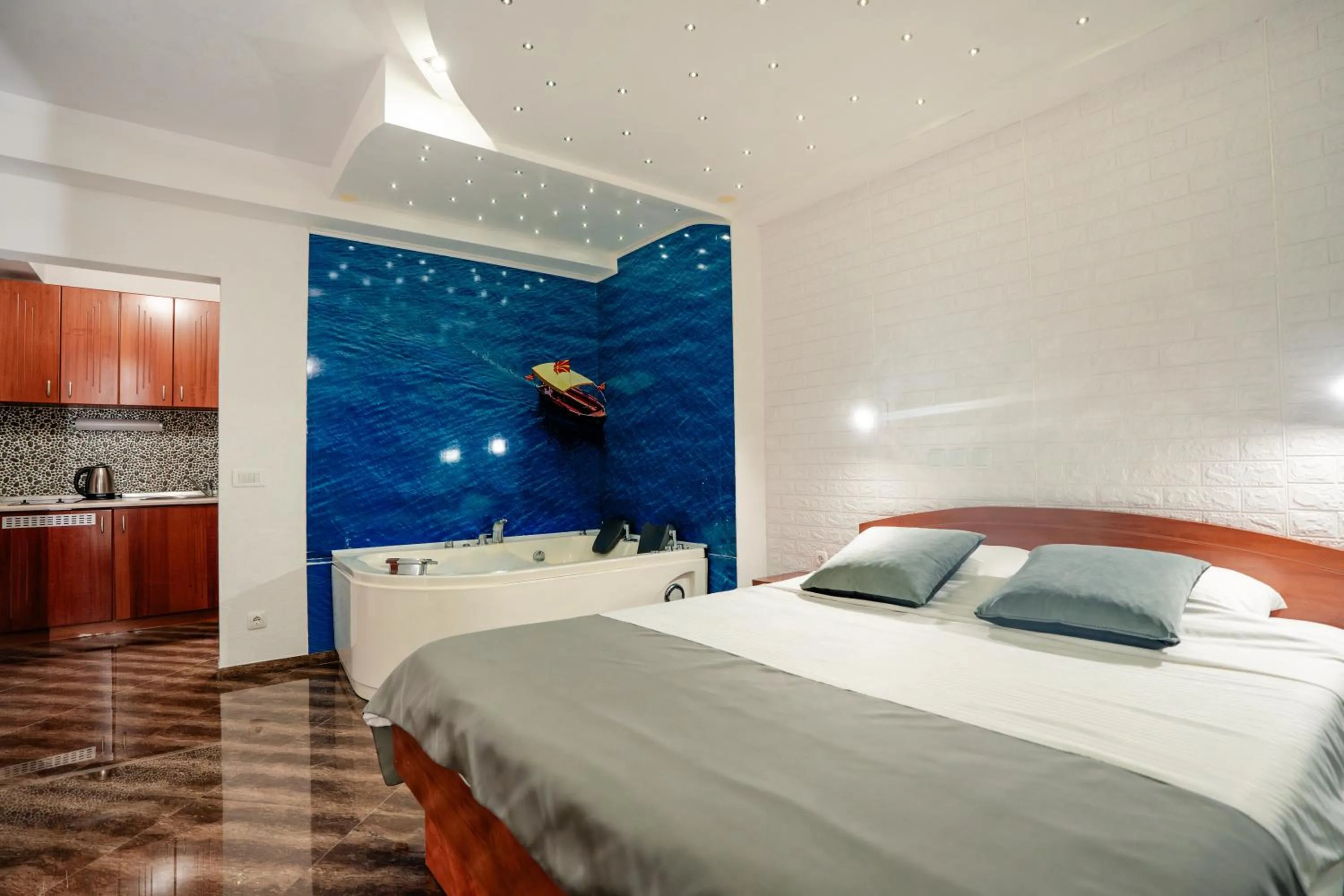 Bed in Villa Maki
