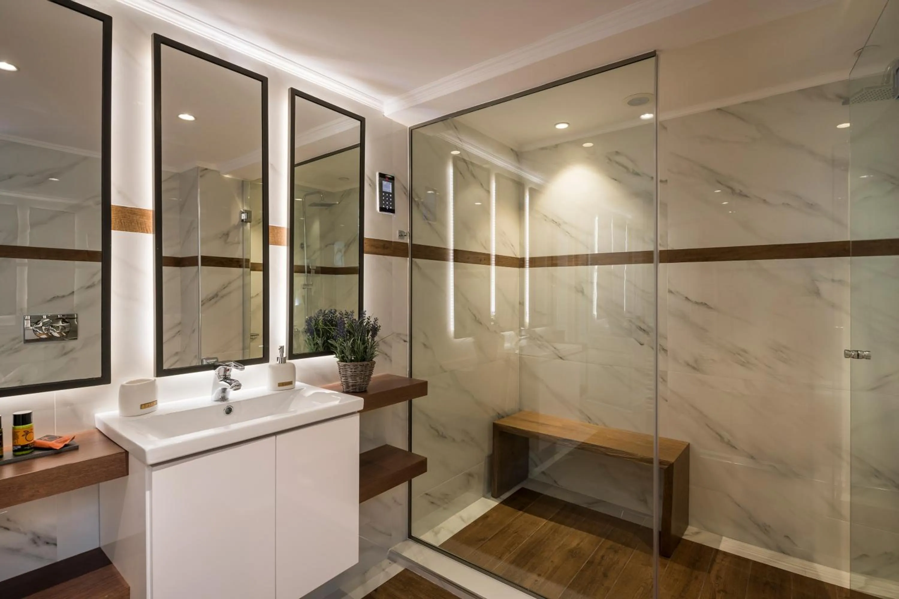 Sauna in Sun Ray Luxury Apartments