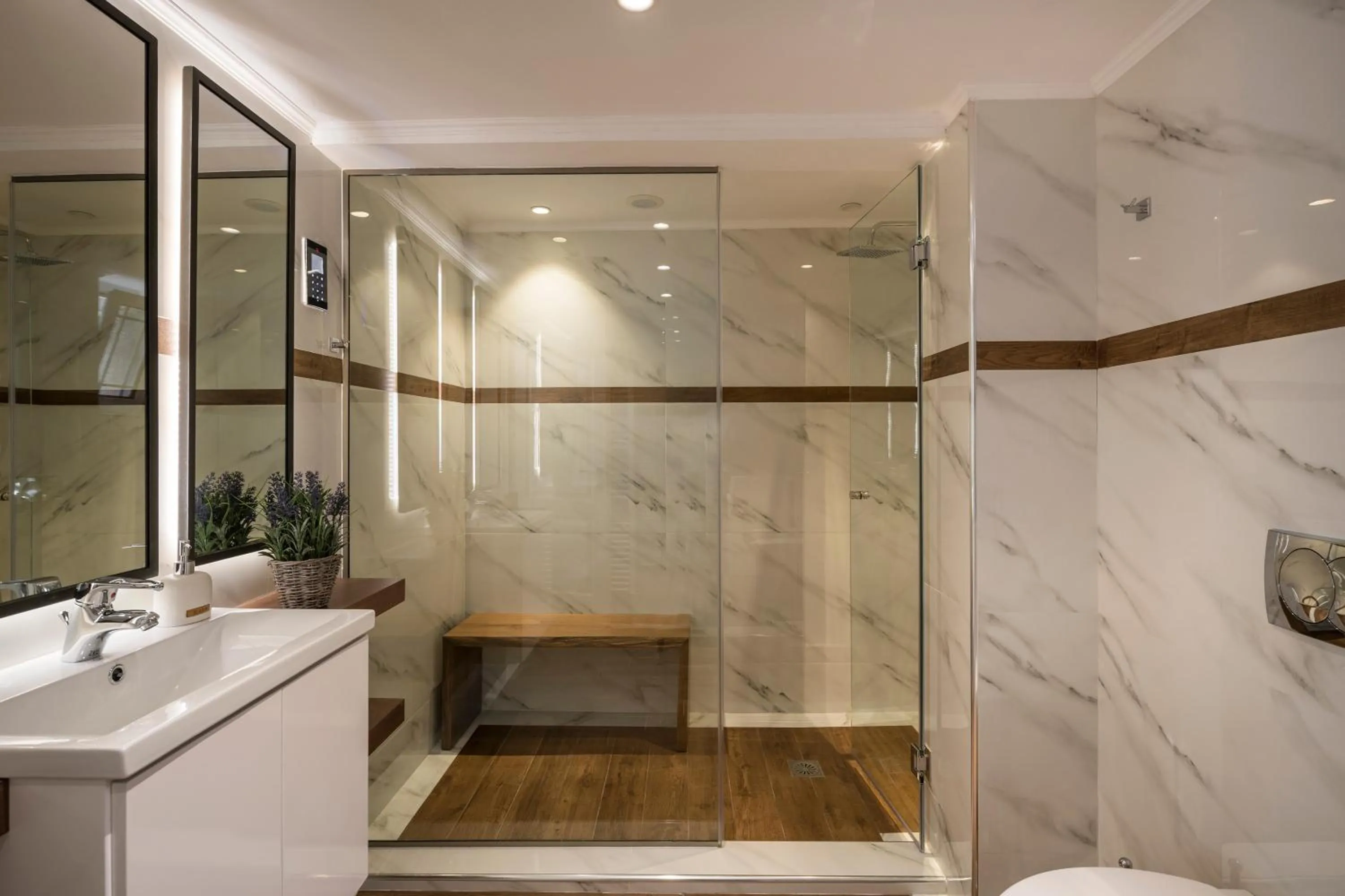 Sauna in Sun Ray Luxury Apartments