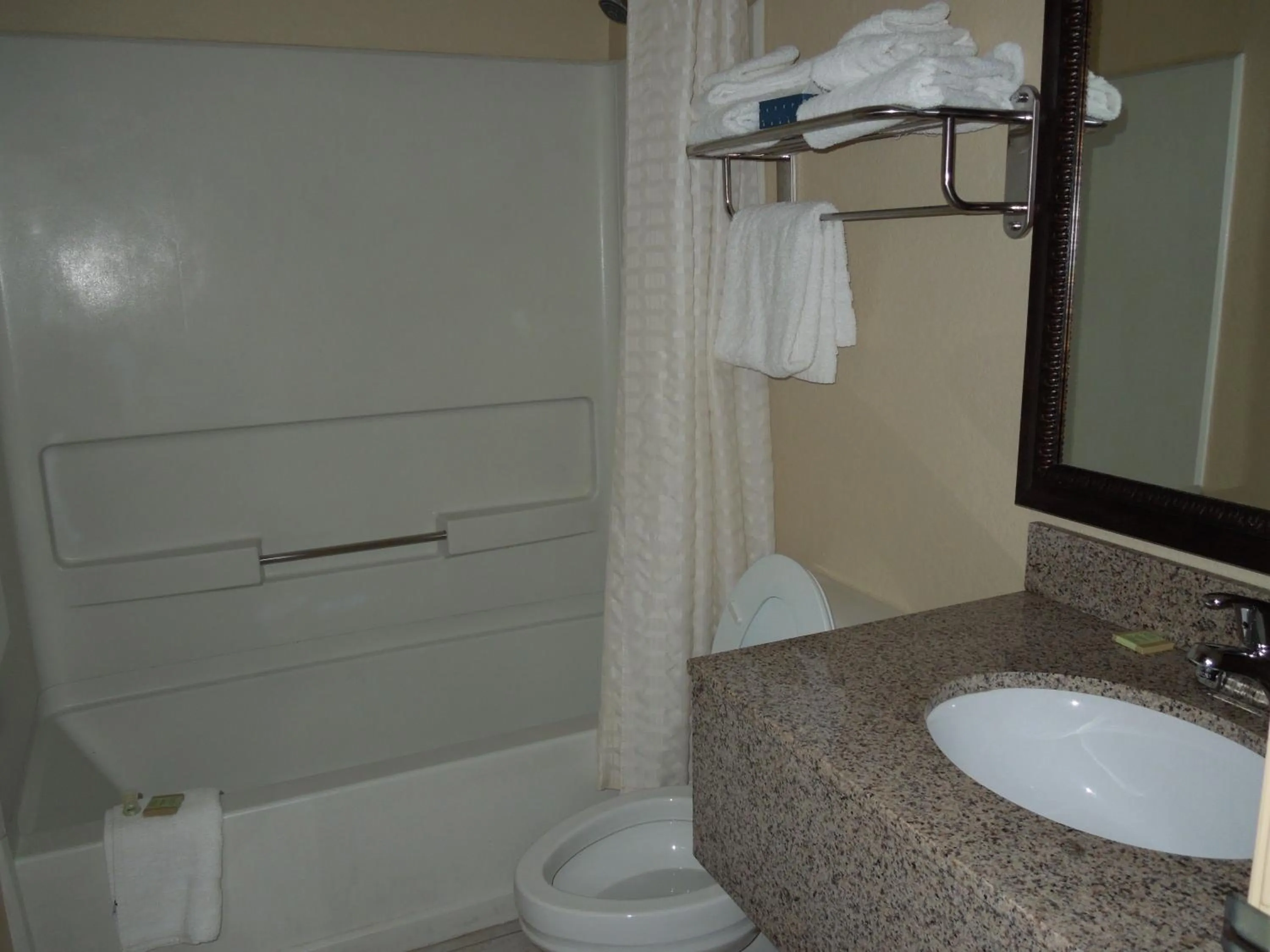 Bathroom in Super 8 by Wyndham Harrisonburg